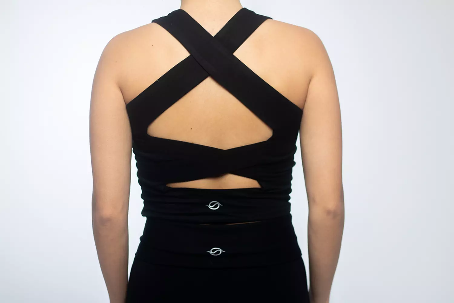 Charcoal Cross Back Top 2