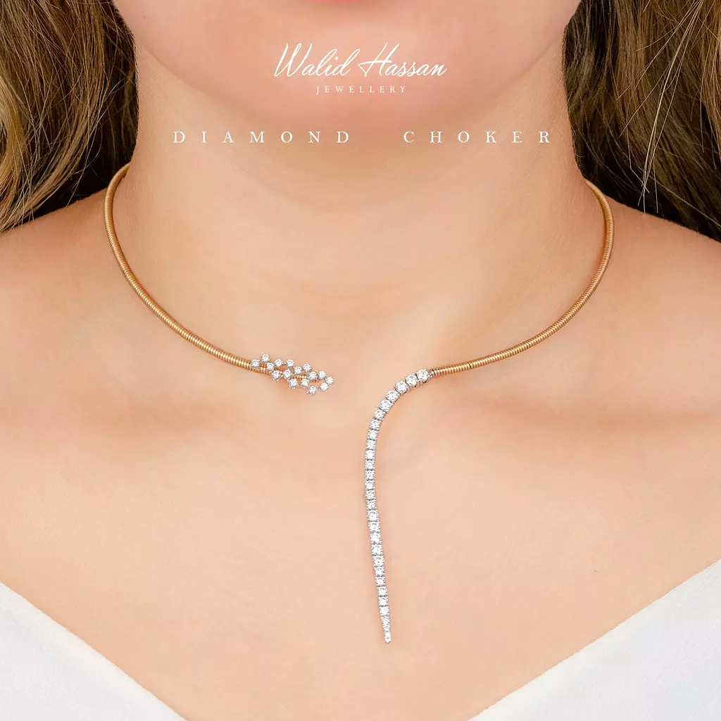 diamond choker 