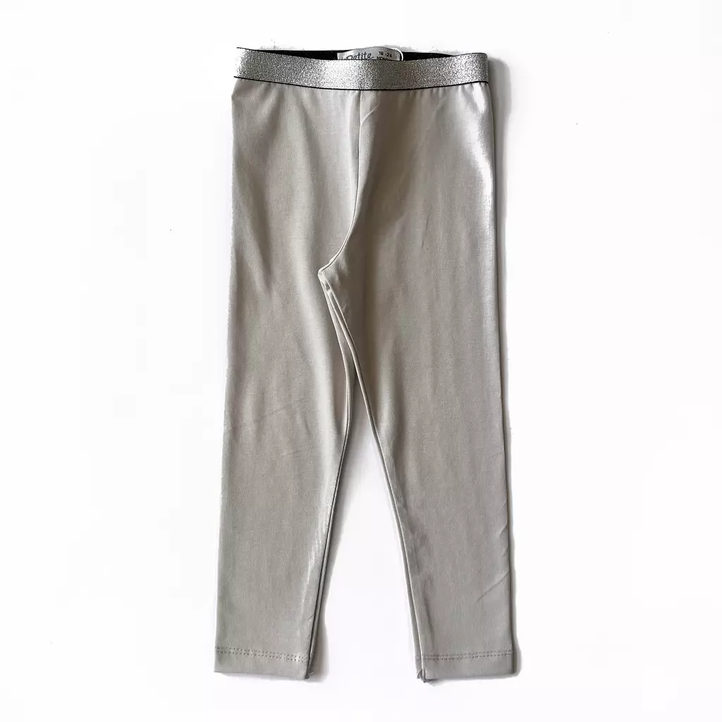 Light Grey Cotton Leggings 