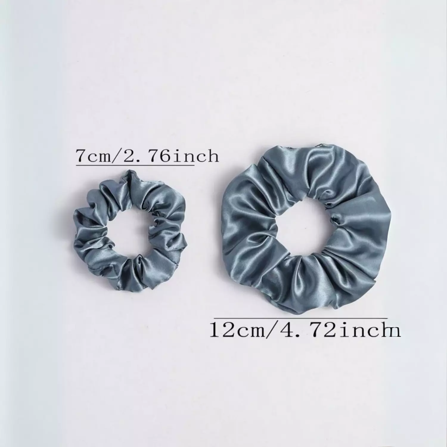 2 Pc Satin Scrunchies Set 3