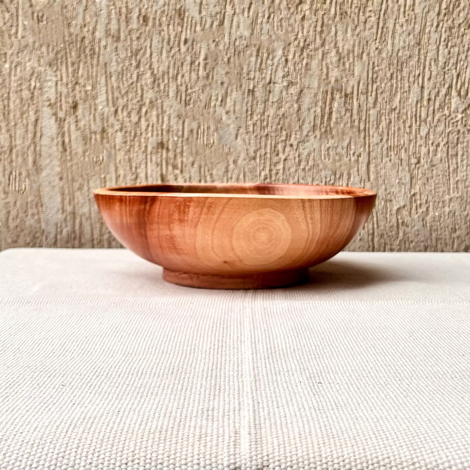 Aquamarine light wooden bowl 3