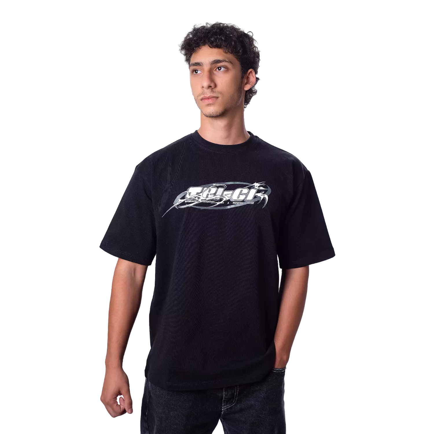 Black Powerful Shirt hover image