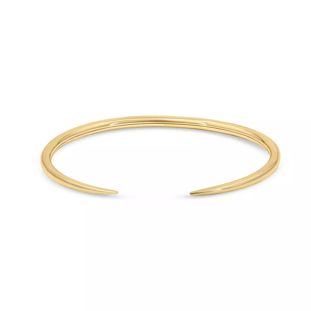 Pointed Solid Gold Cuff - B13