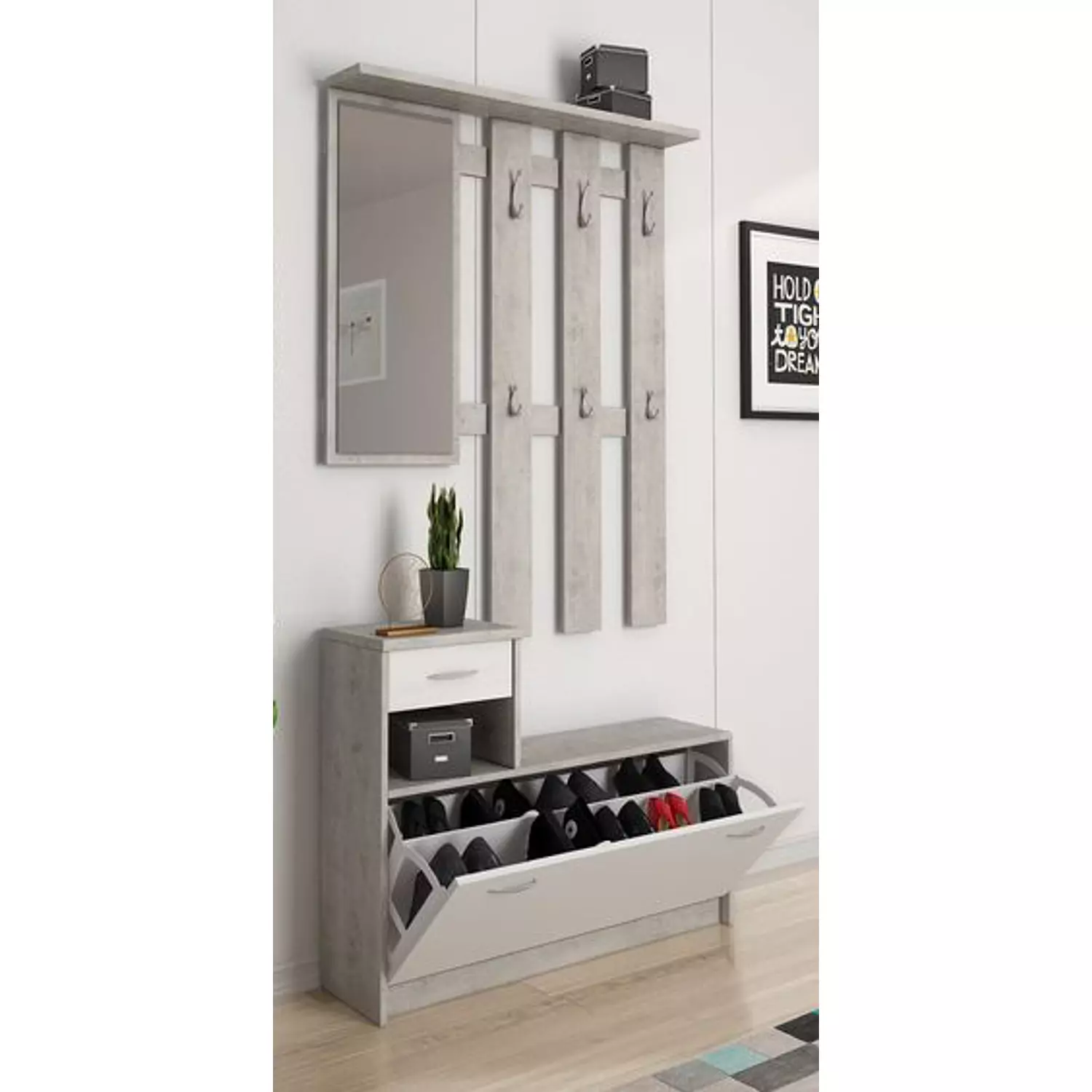 Banquette Shoe Storage 90x30x190 cm - Artco.sho071 9