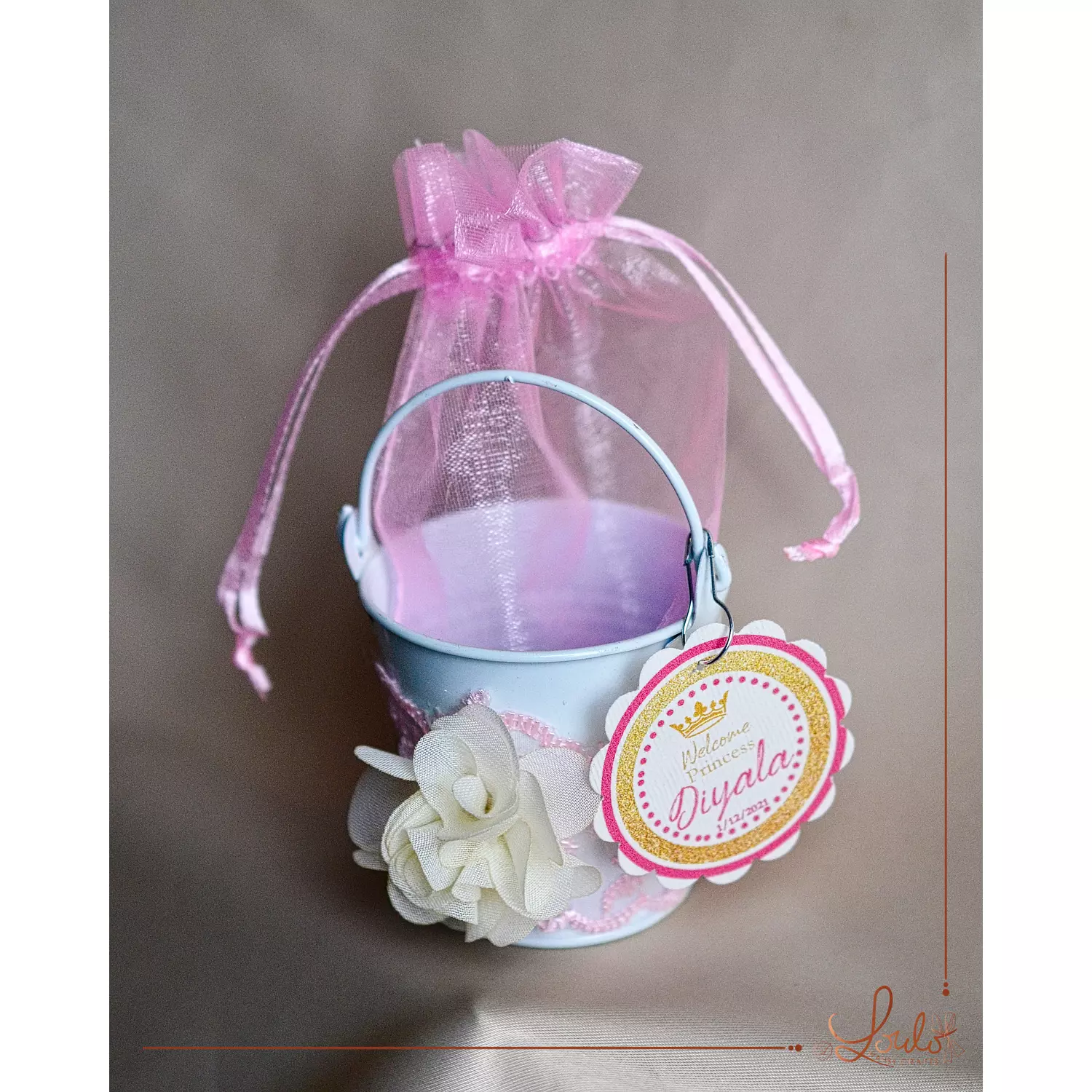 Baby Shower  Ruffles Metal Buckets   2