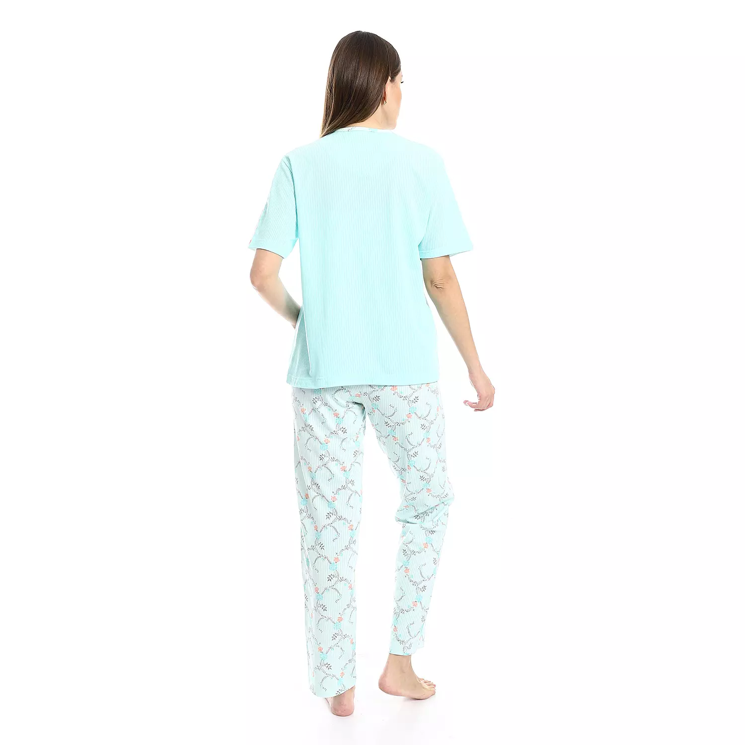 Women Smart PJ - 2608 - Turquoise 4