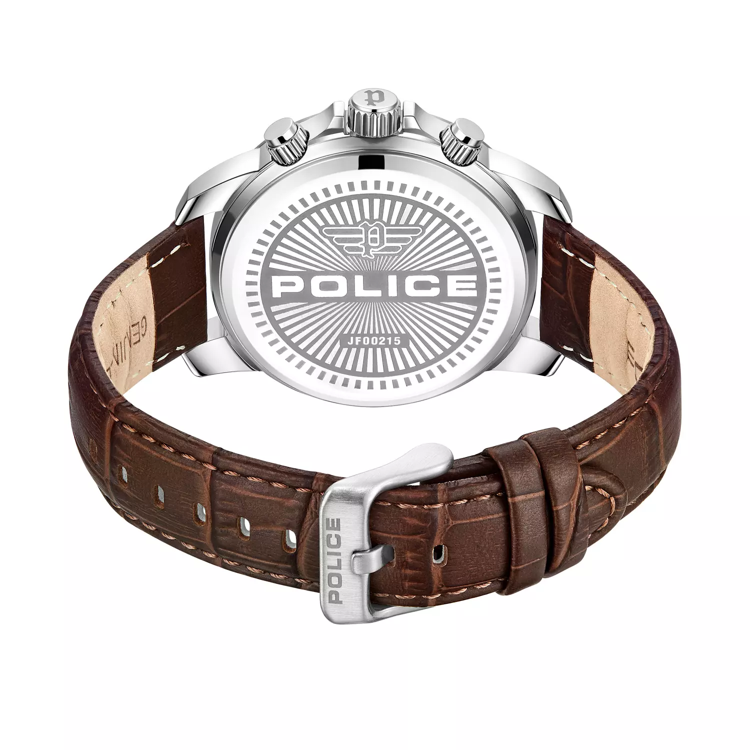 Police Mensor Gents Chronograph Watch With Leather Strap 44mm PEWJF0021501 2