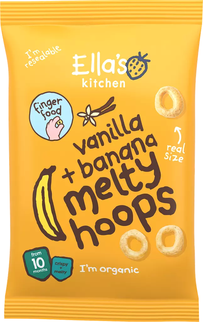 Banana + Vanilla melty Hoops - 20 grams 