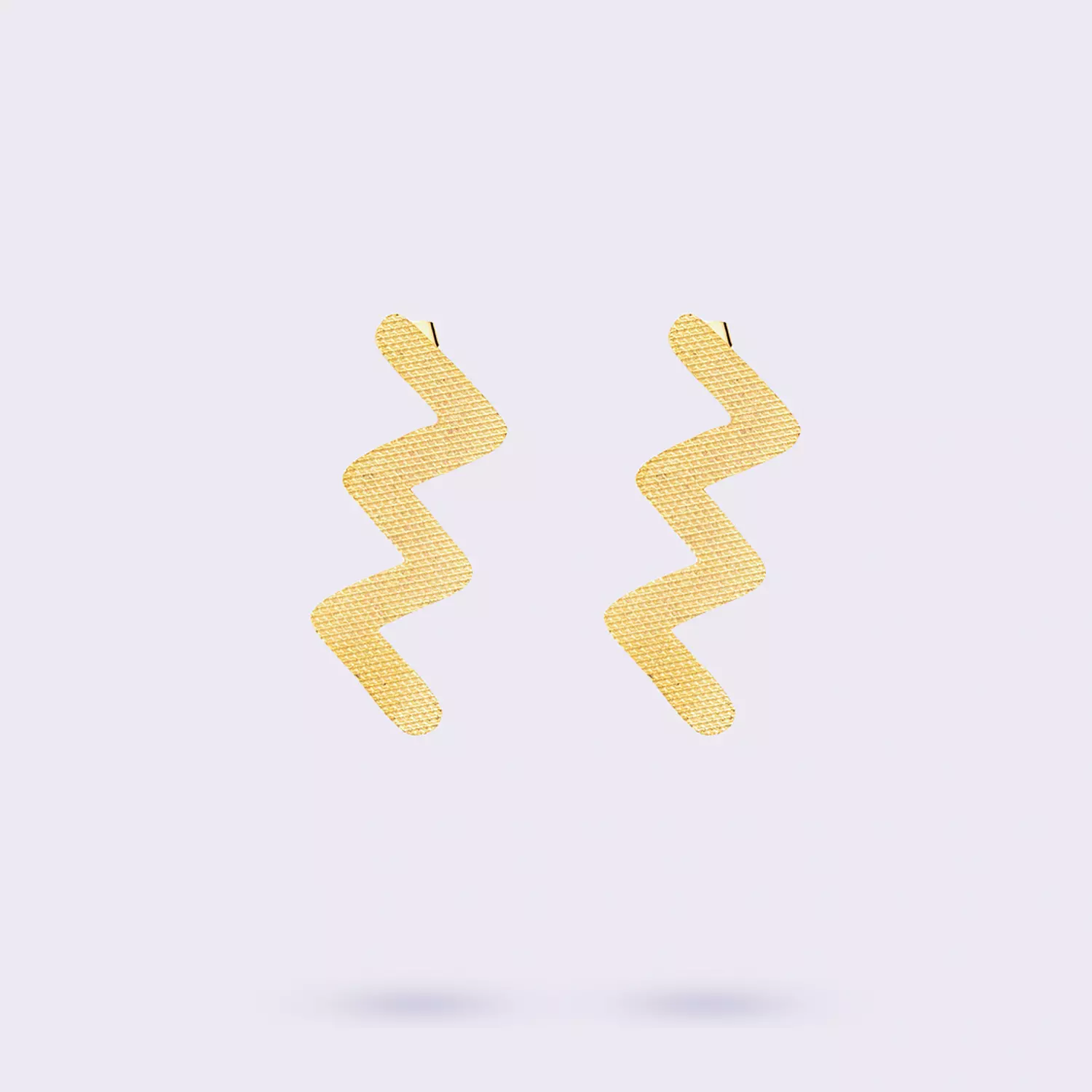 Double Zigzag Earrings hover image