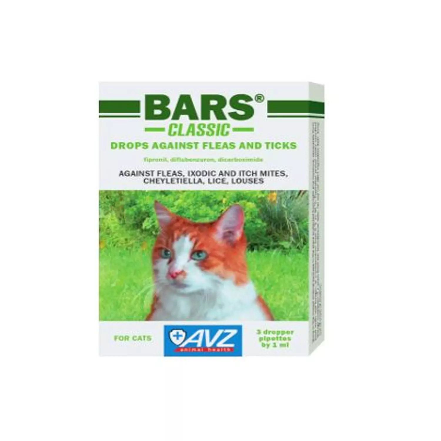 BARS® CLASSIC DROPS AGAINST FLEAS AND TICKS FOR CATS hover image