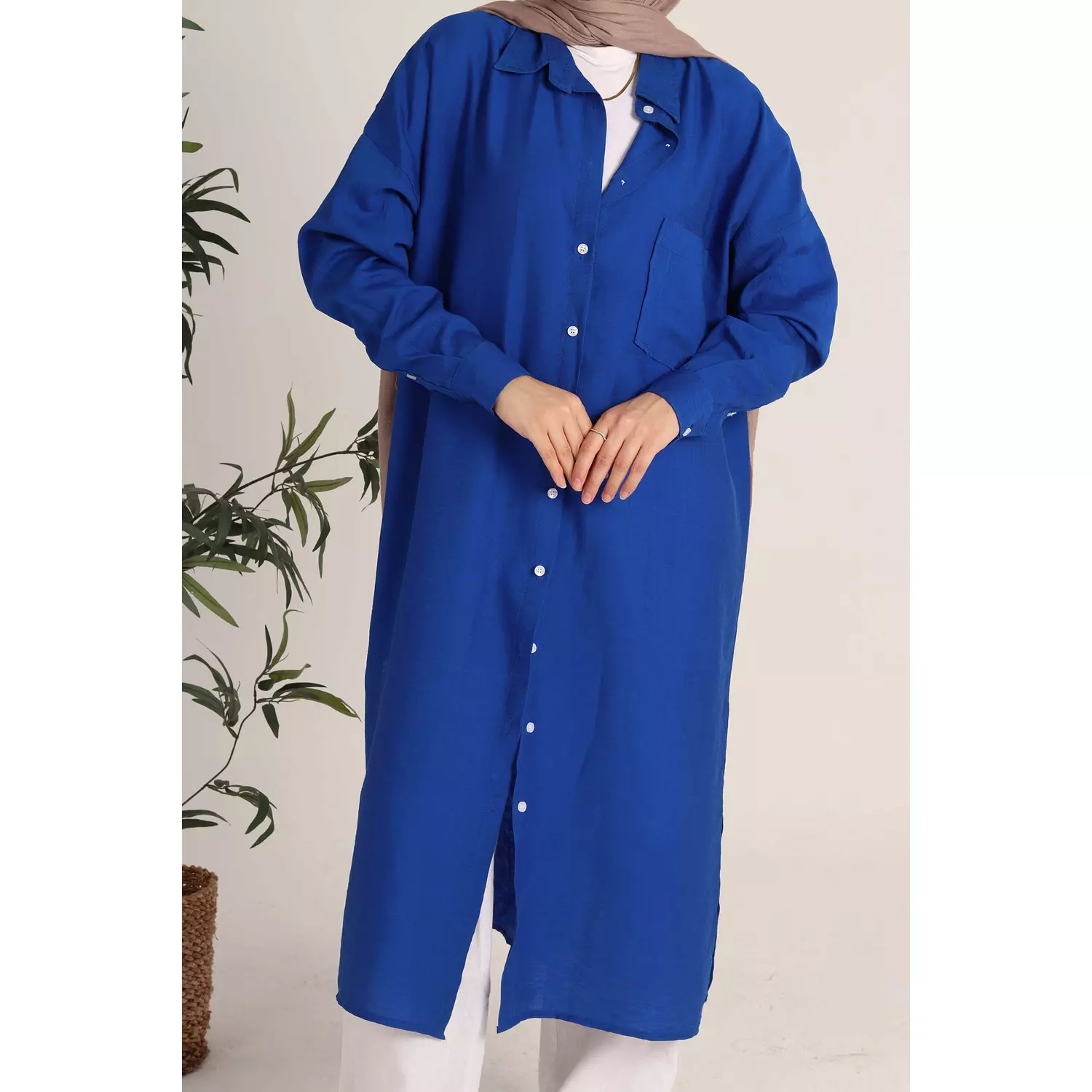 Blue Linen Shirt 10