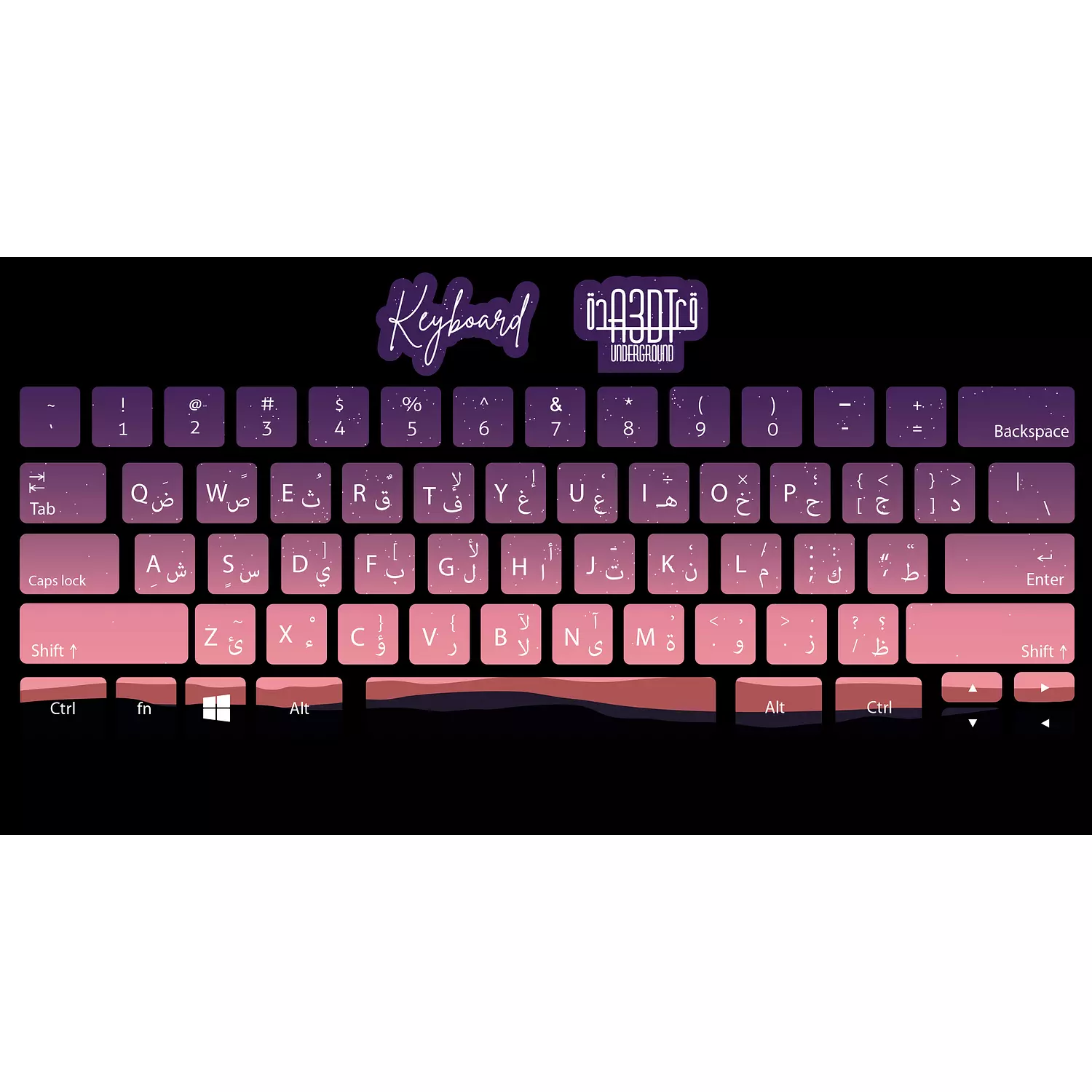 Galaxy keyboard sticker  1