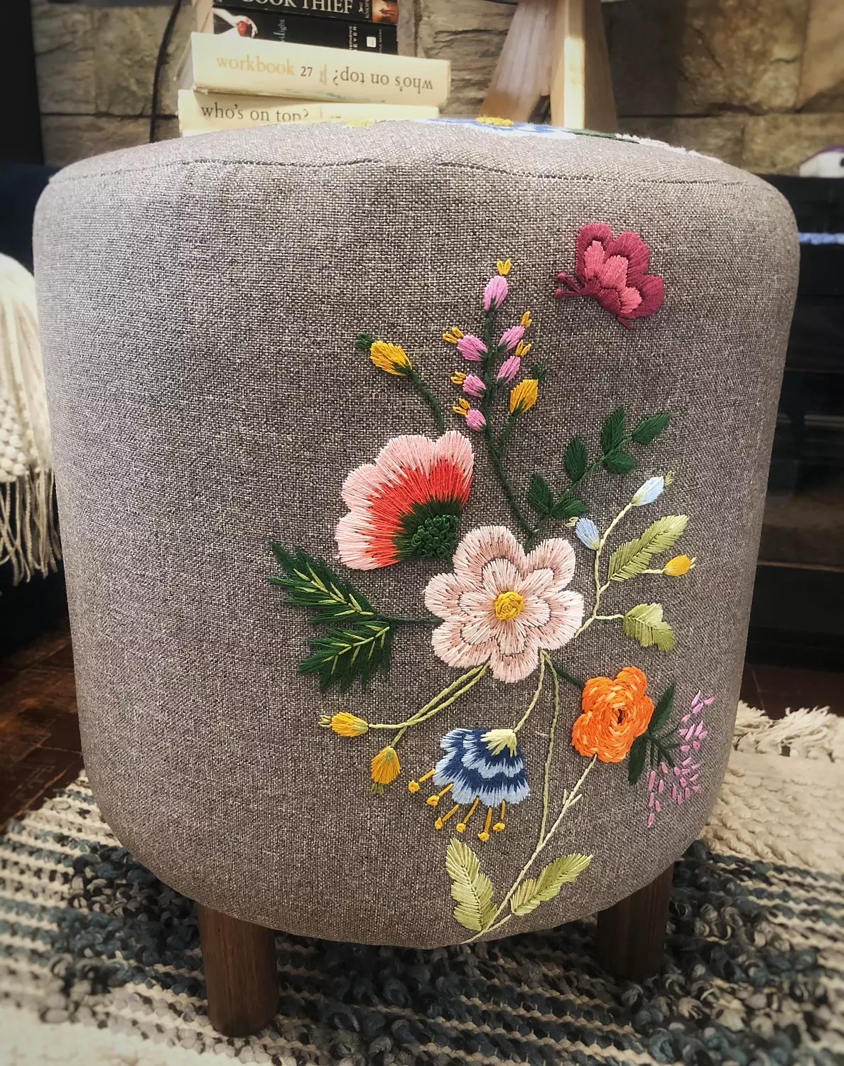 Floral Fantasy Ottoman 5