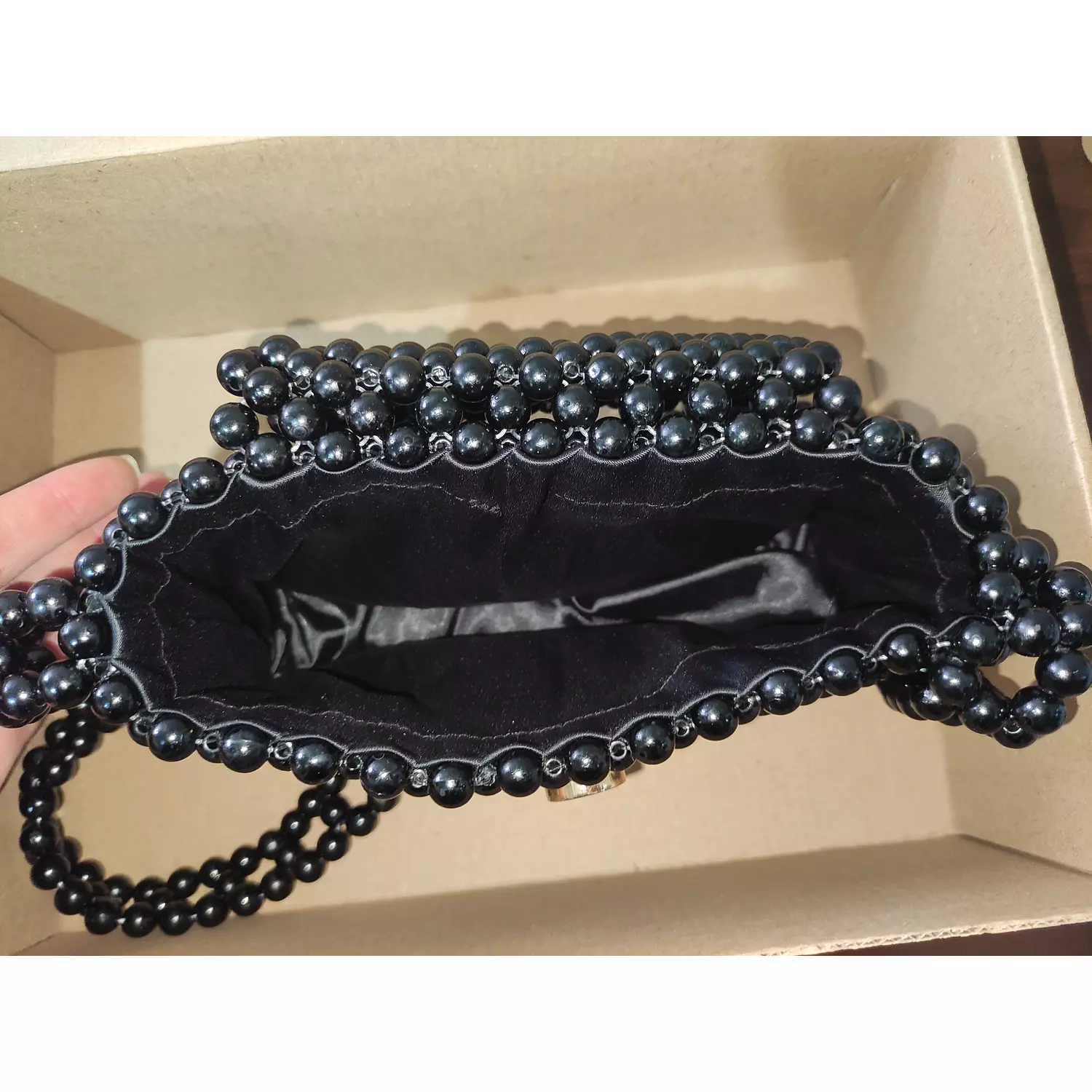 Black beaded bag  2