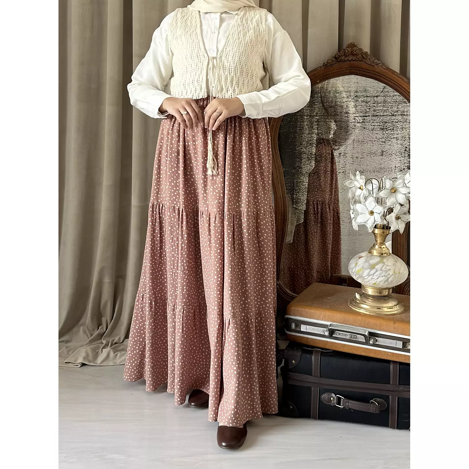 Levoil Kashmir skirt  5