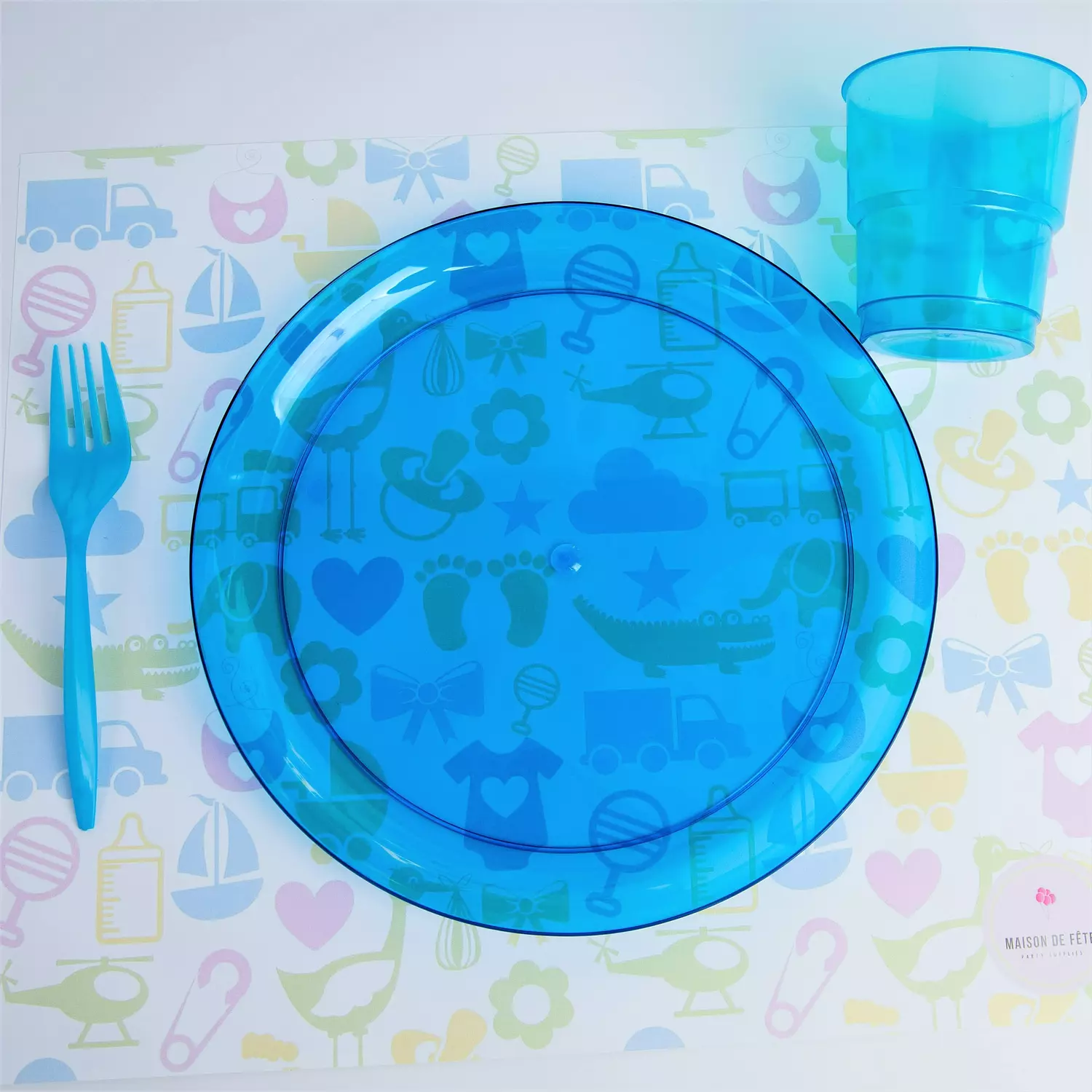 Blue Plastic Cups 6