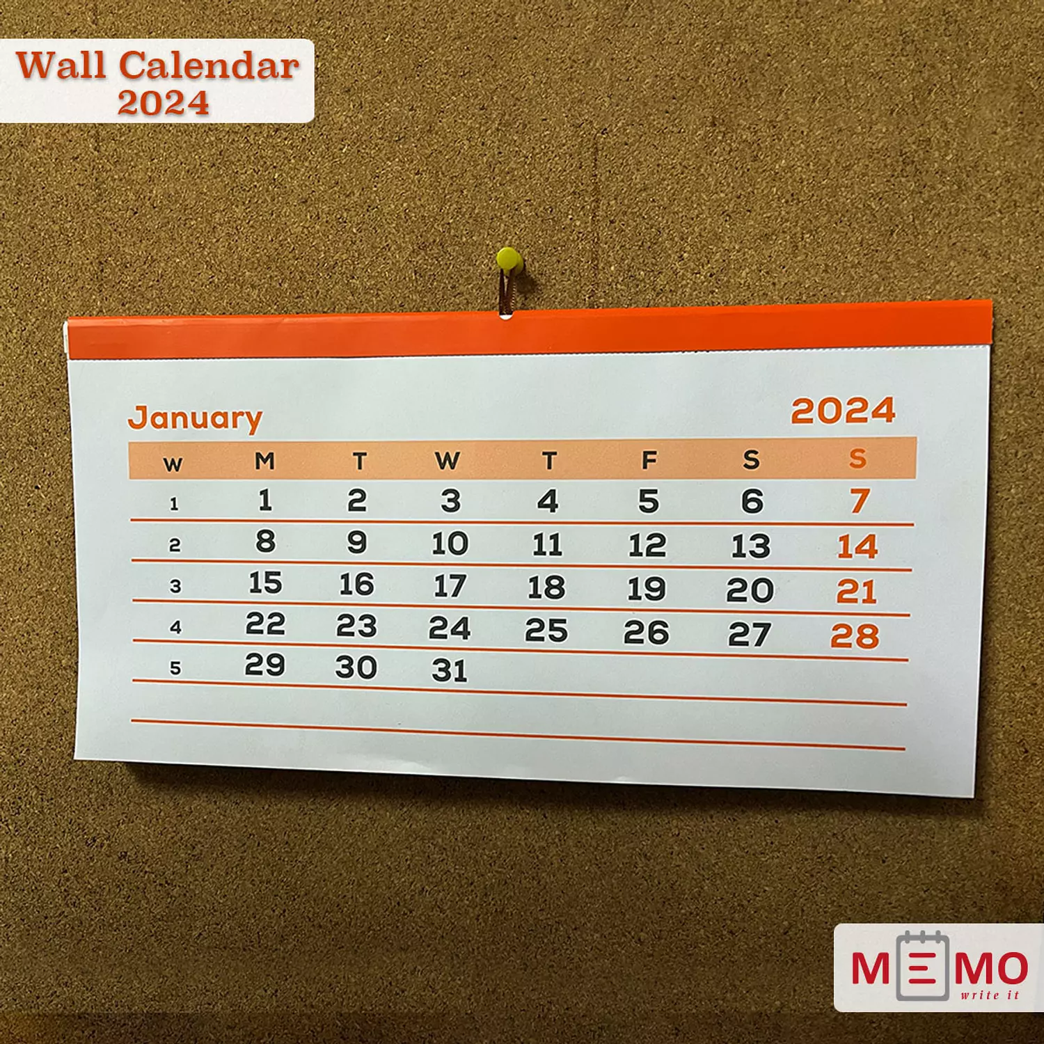 Memo Wall calendar 2024 Memo Egypt