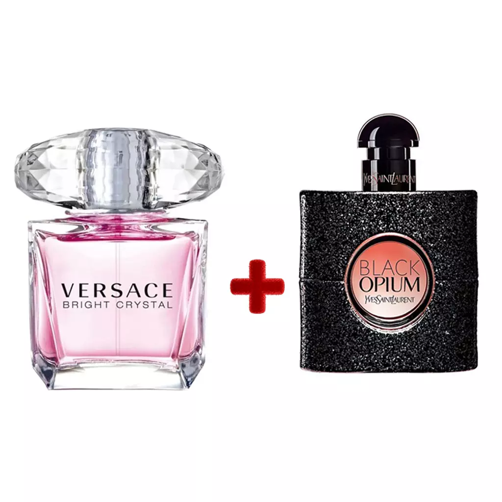 Yves Saint Laurent Black Opium + Versace Bright Crystal