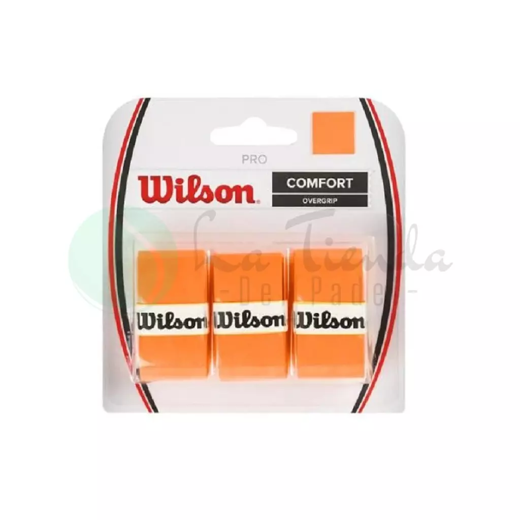 Wilson Pro Comfort Orange Overgrip (Pack of 3)