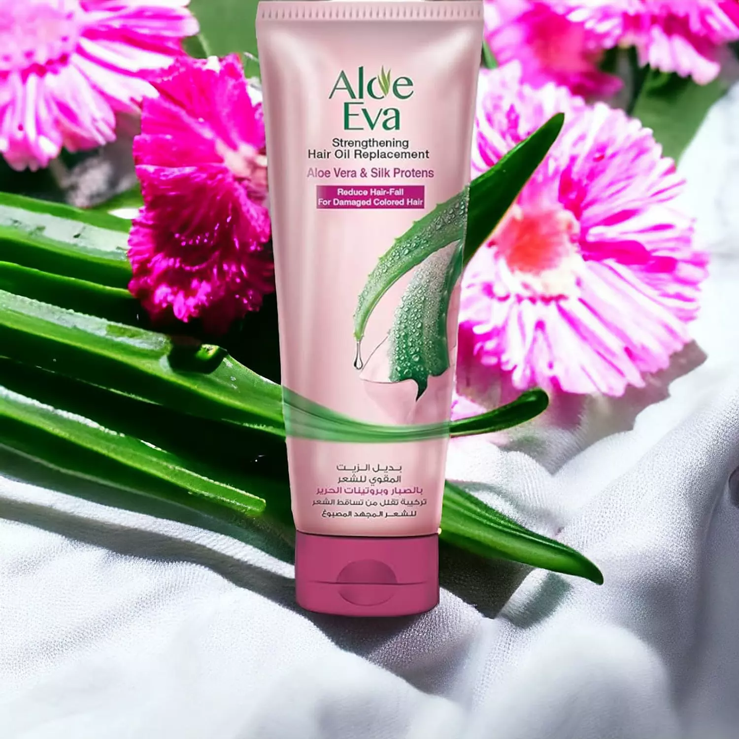 Aloe Eva Strengthening Hair Oil Replacement With Aloe Vera & Silk Proteins - 250 ml hover image