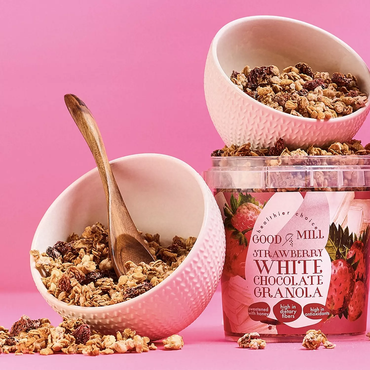 Strawberry White Chocolate Granola 1