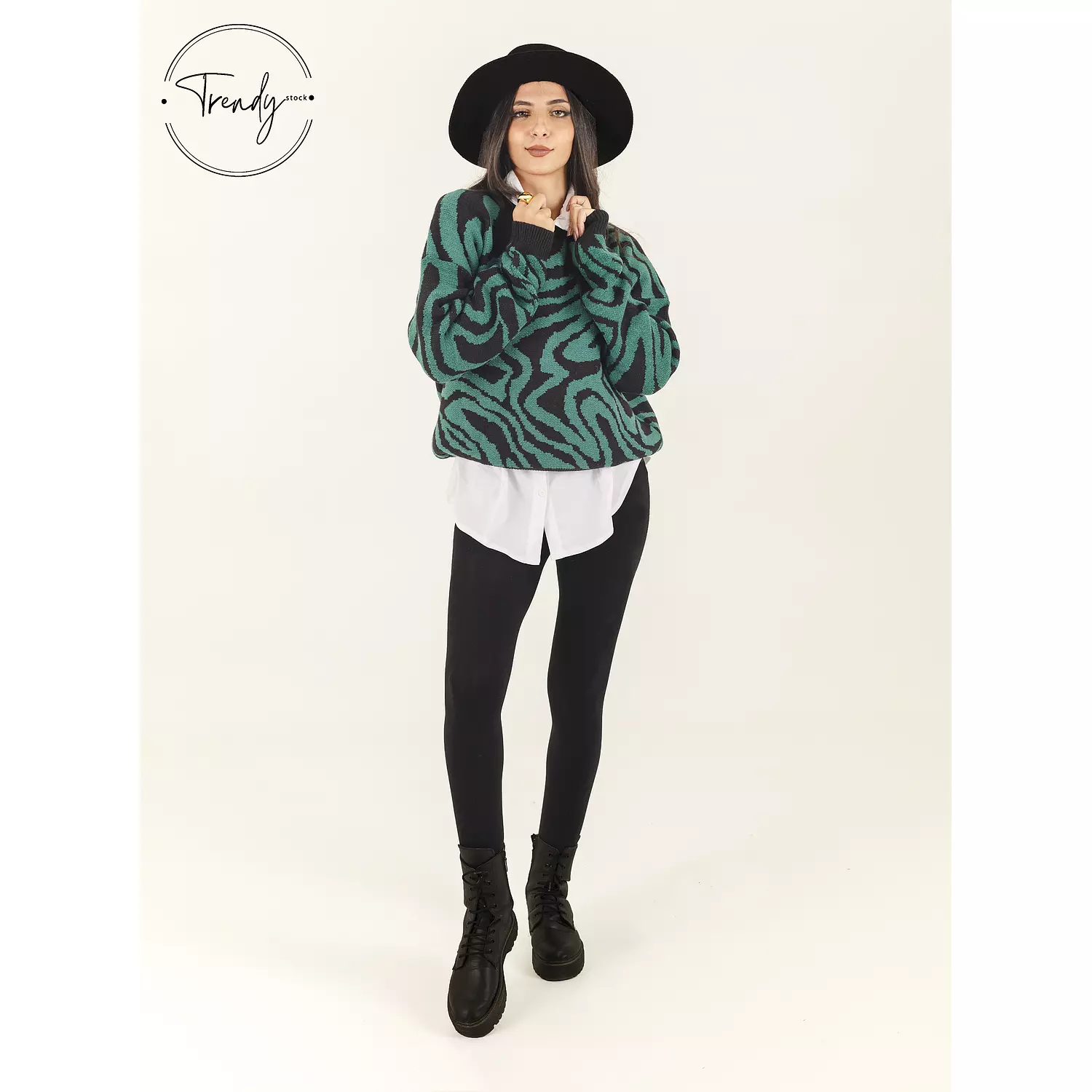 Wavy Patterned Pullover hover image