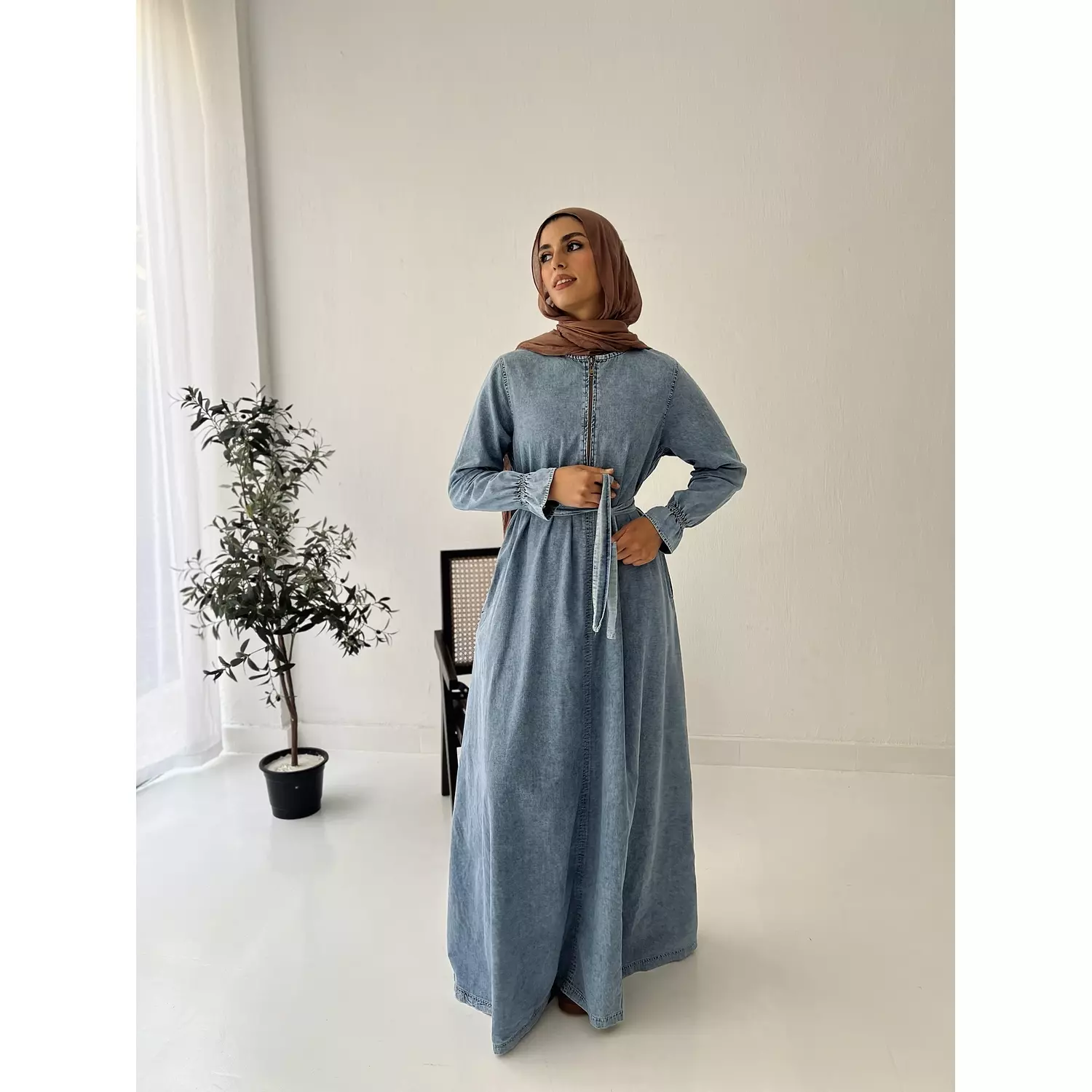 The Denim Grace Dress hover image