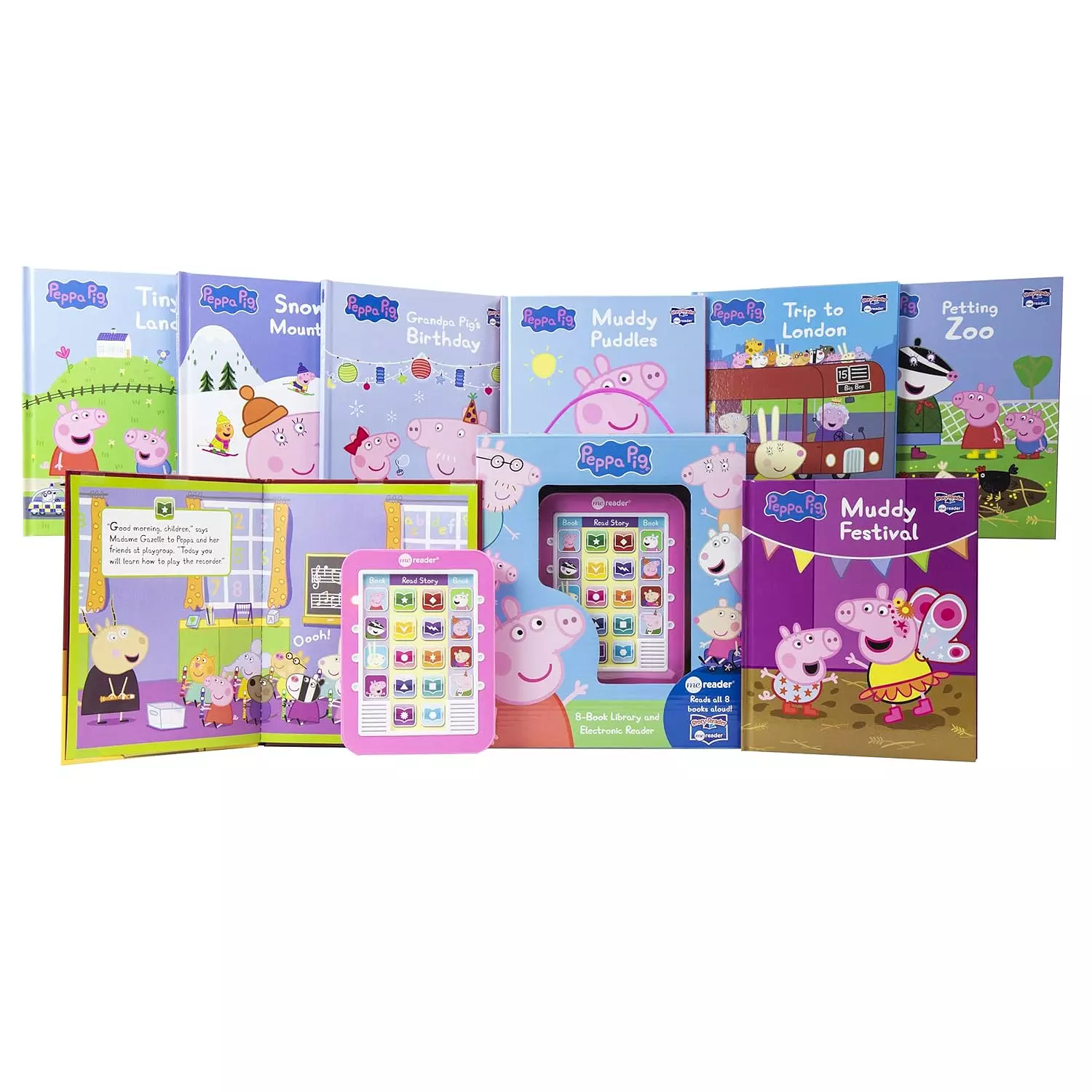 Peppa Pig - Me Reader Electronic Reader 8 Sound Book Library 2