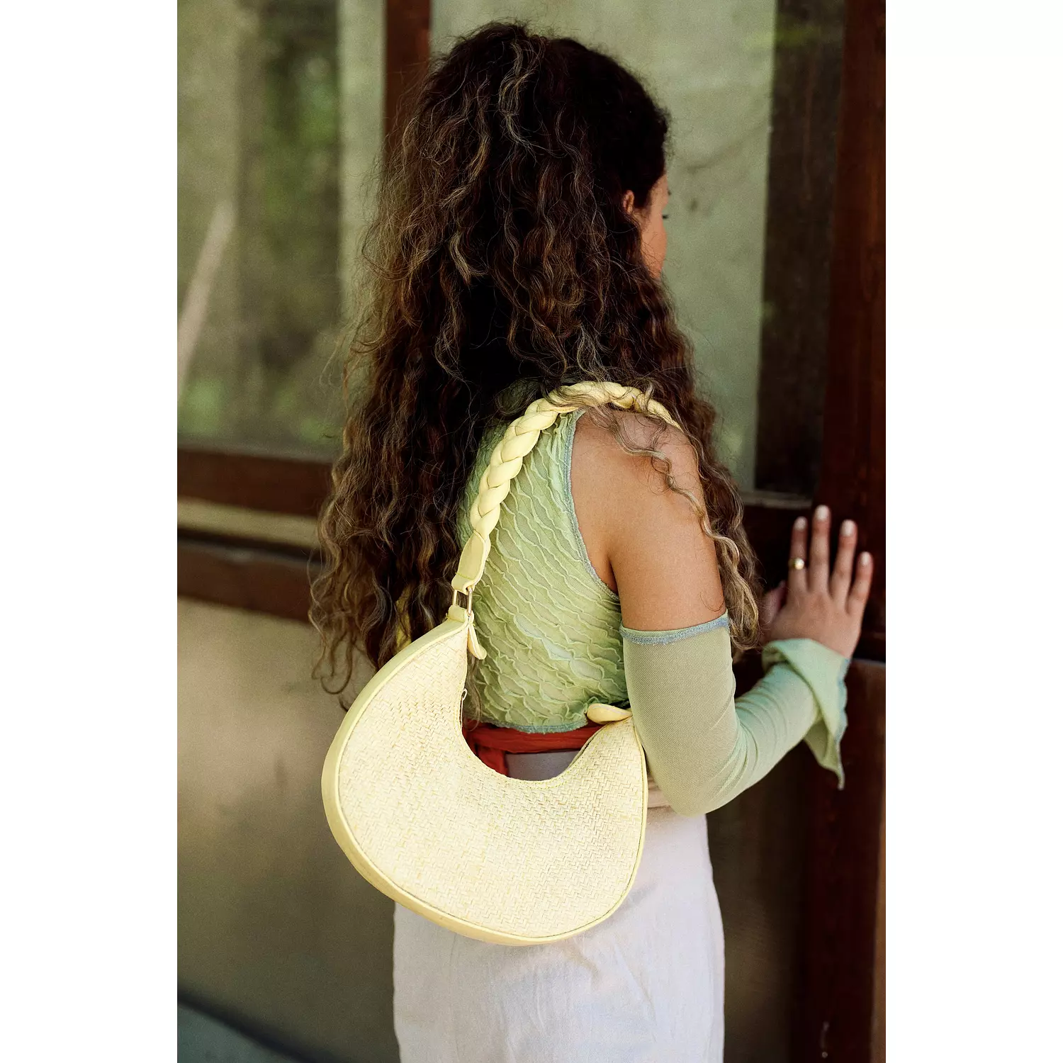 The Palma Raffia In Yellow hover image