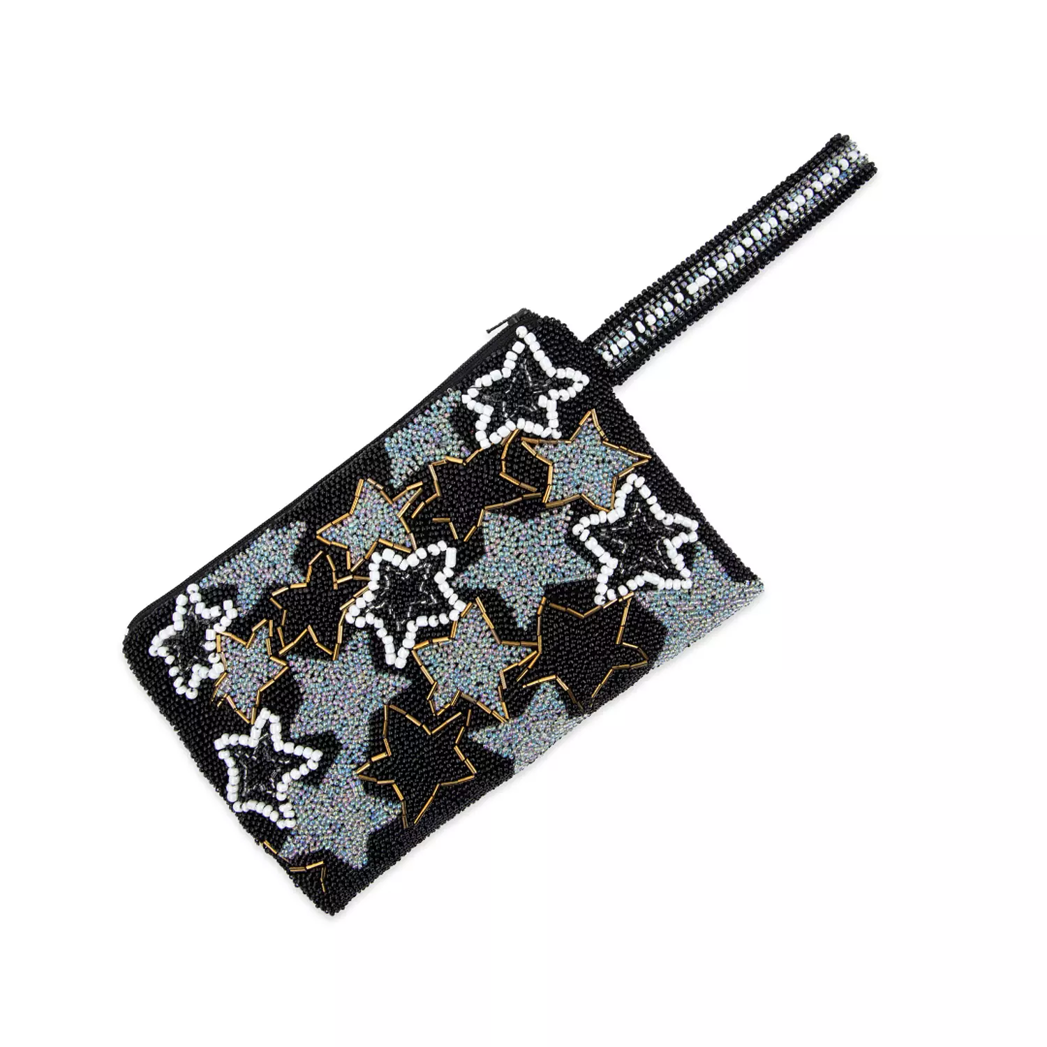 “Starry Night Elegance” Handmade Beaded Clutch 1