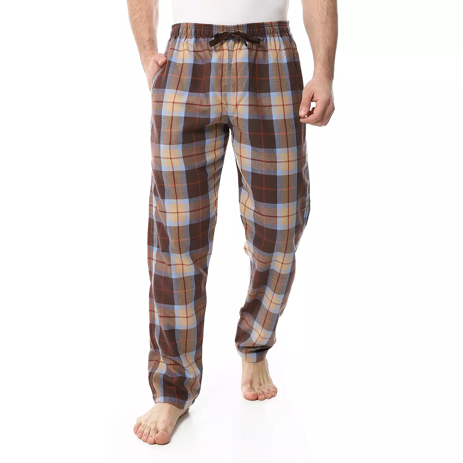 Shorto Winter Check Pants - Brown * Beige - 4045 - 024 - 02   hover image