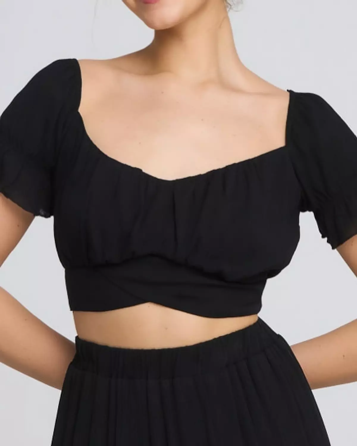 Black Crop Top hover image