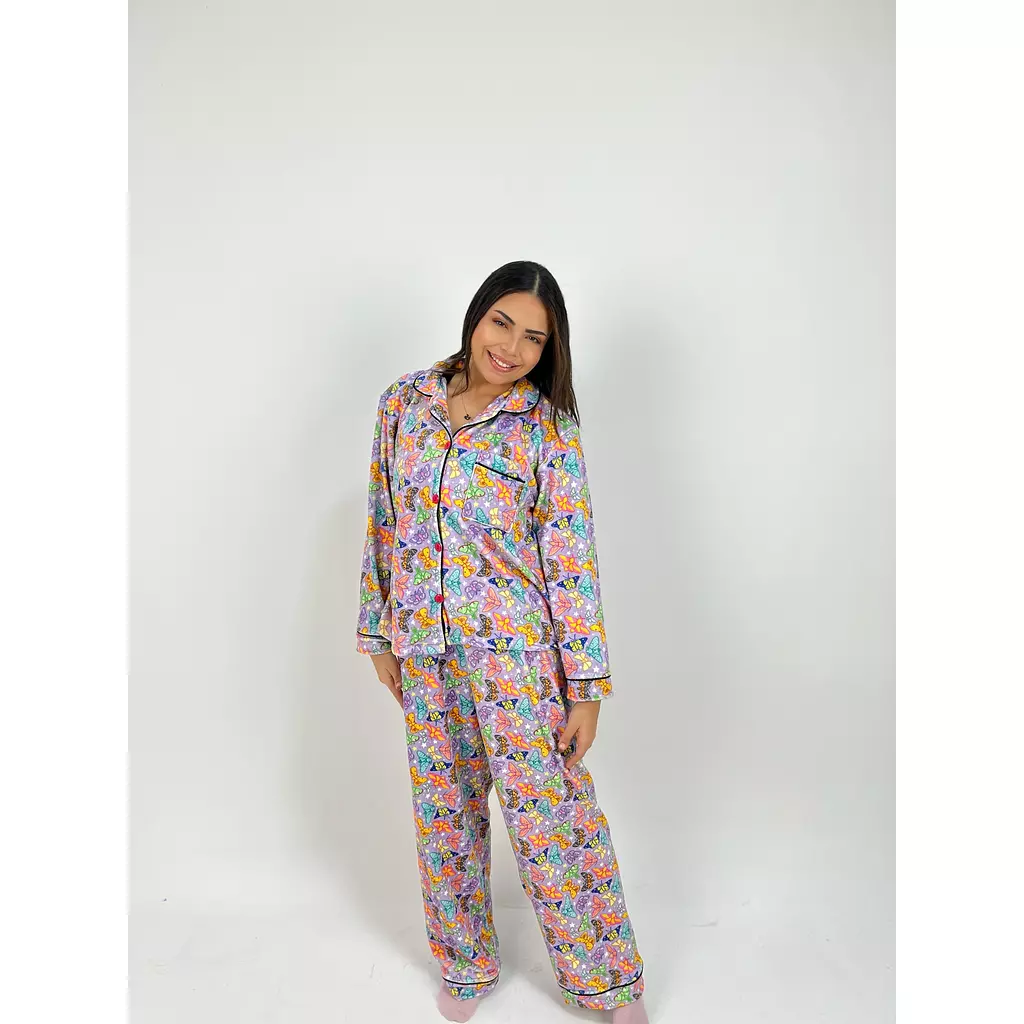 Butterfly fleece jammies 