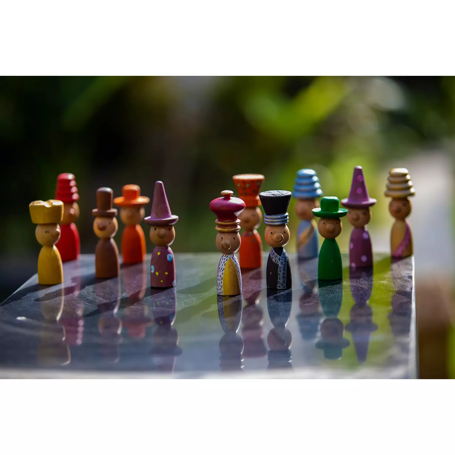 "The Wise Wizard on the Enchanted Island " Peg dolls hover image