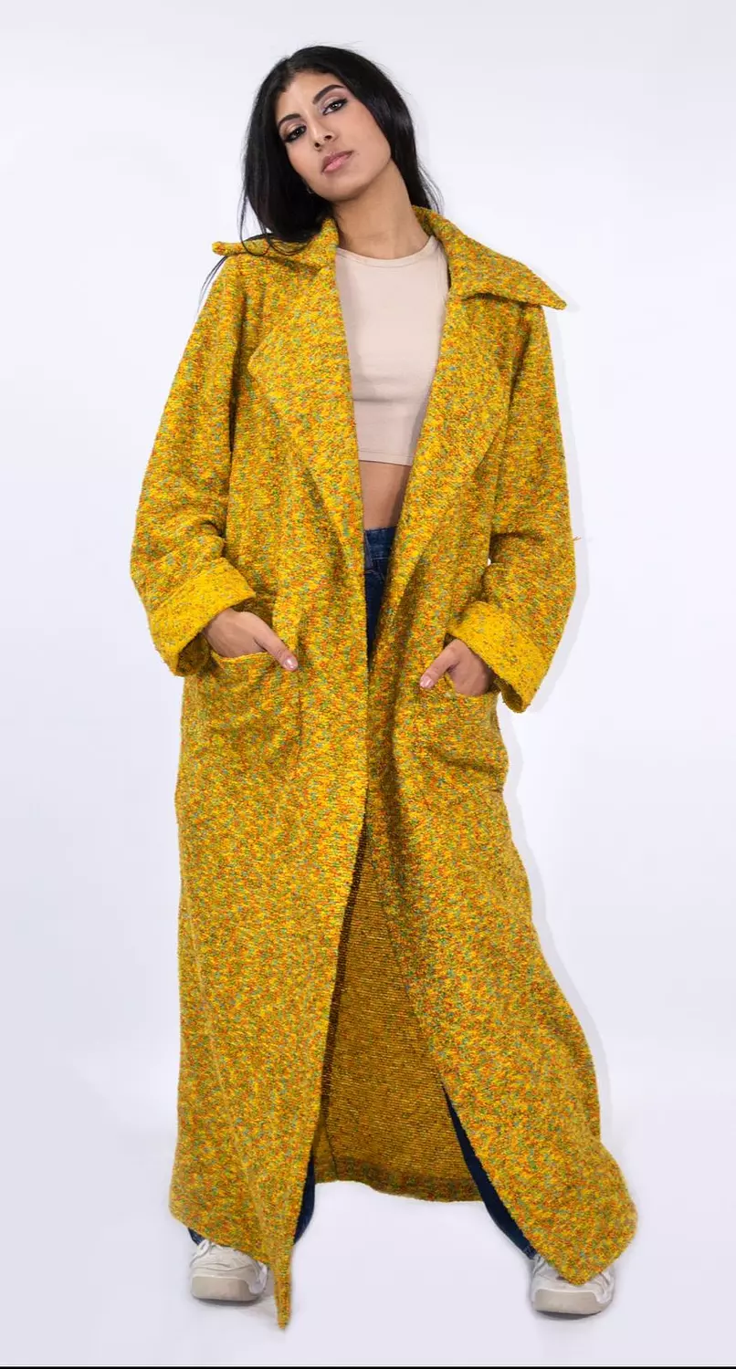 Long tweed jacket hover image