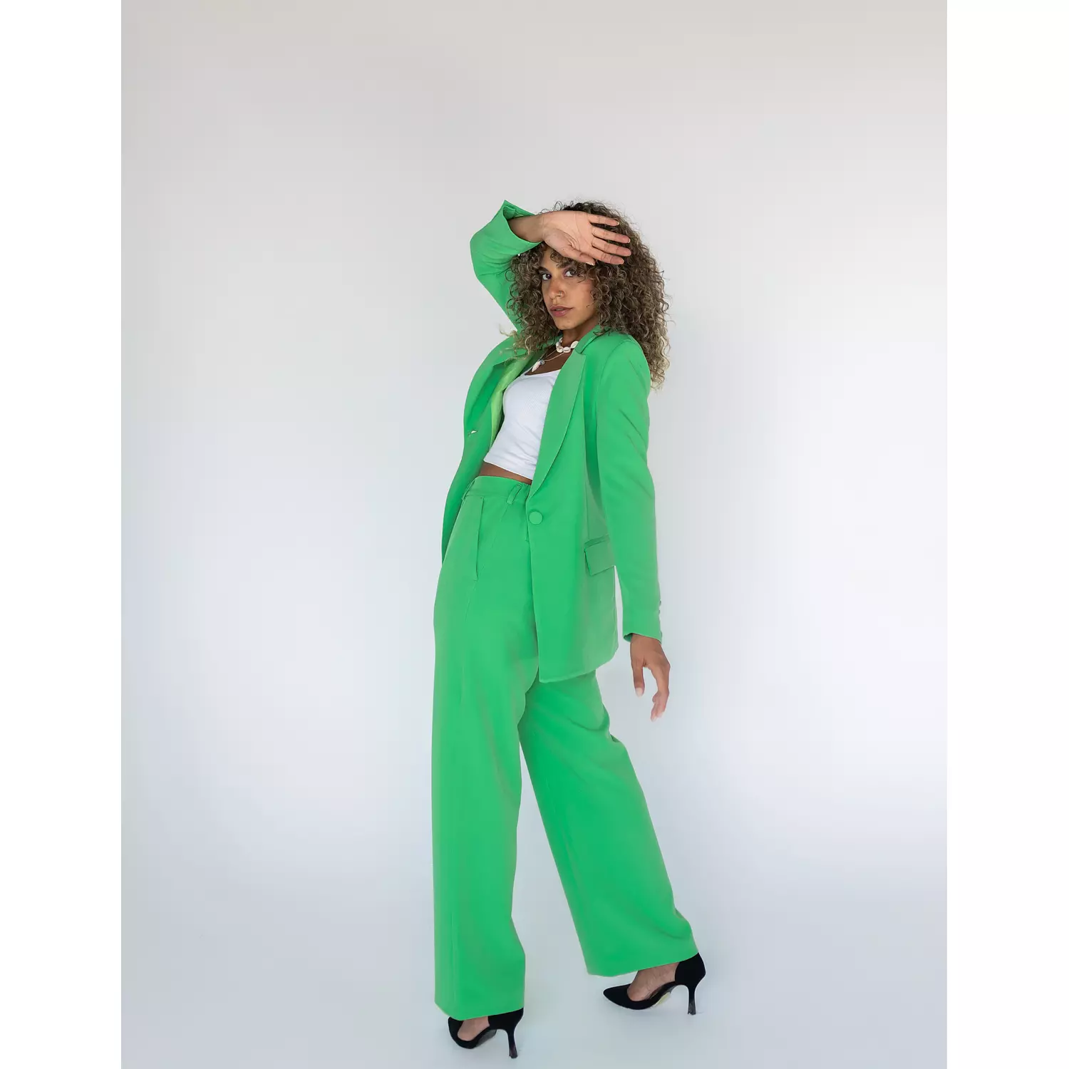 Emerald Wide-leg Straight Mid Pants 4