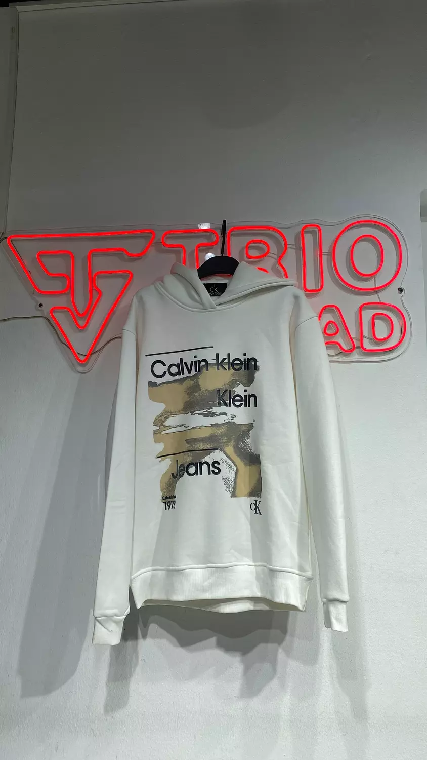 Calvin klein jeans  White hoodie hover image