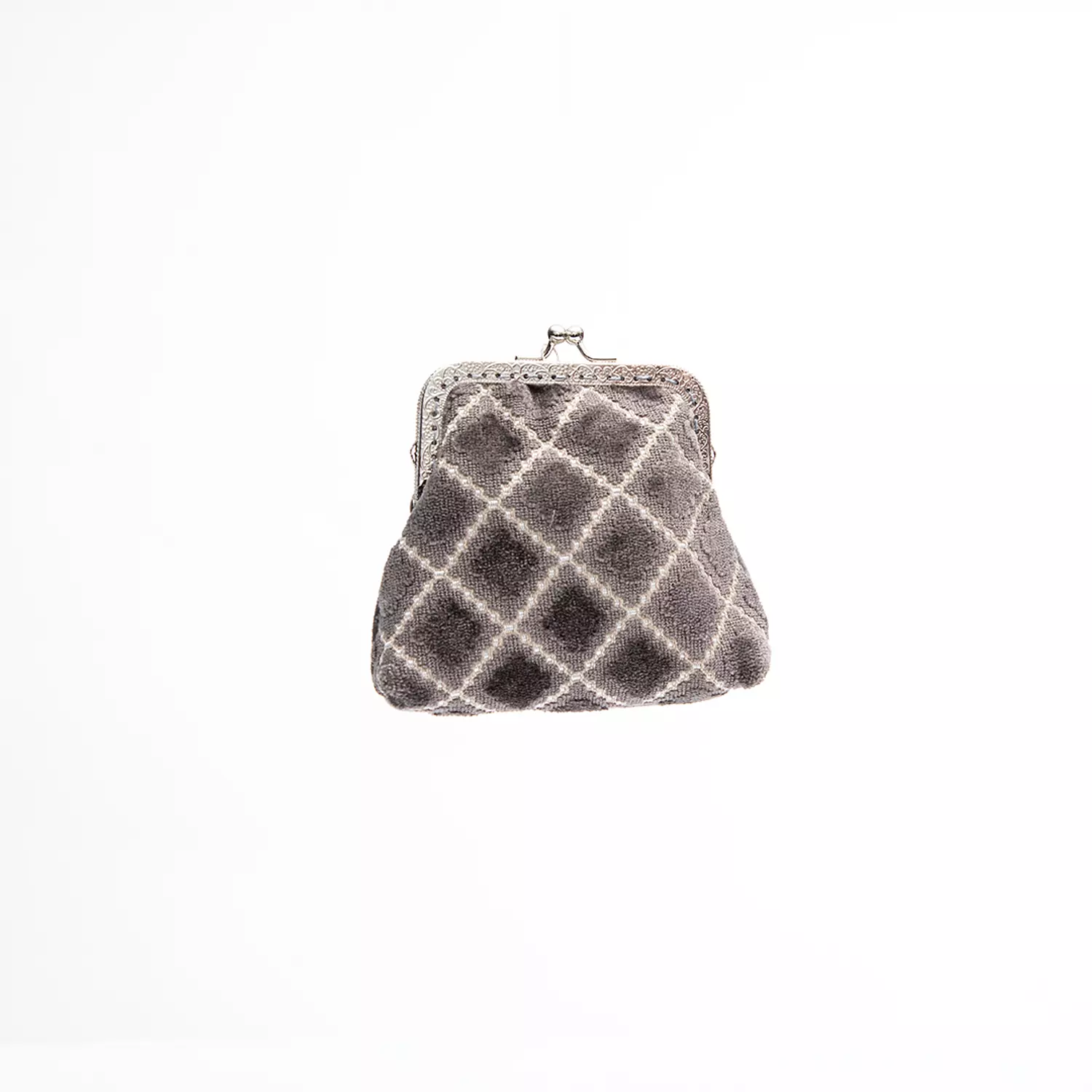 The Velvet Silver-Lined Kisslock Coin Purse hover image