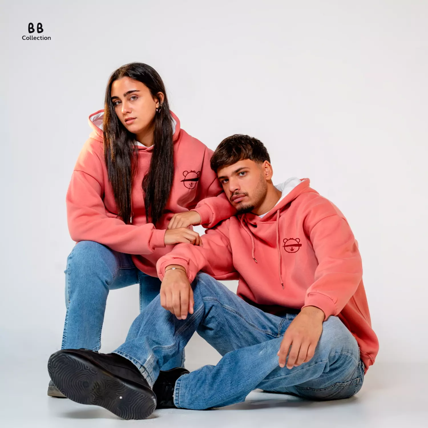 Pink unisex hoodie  hover image