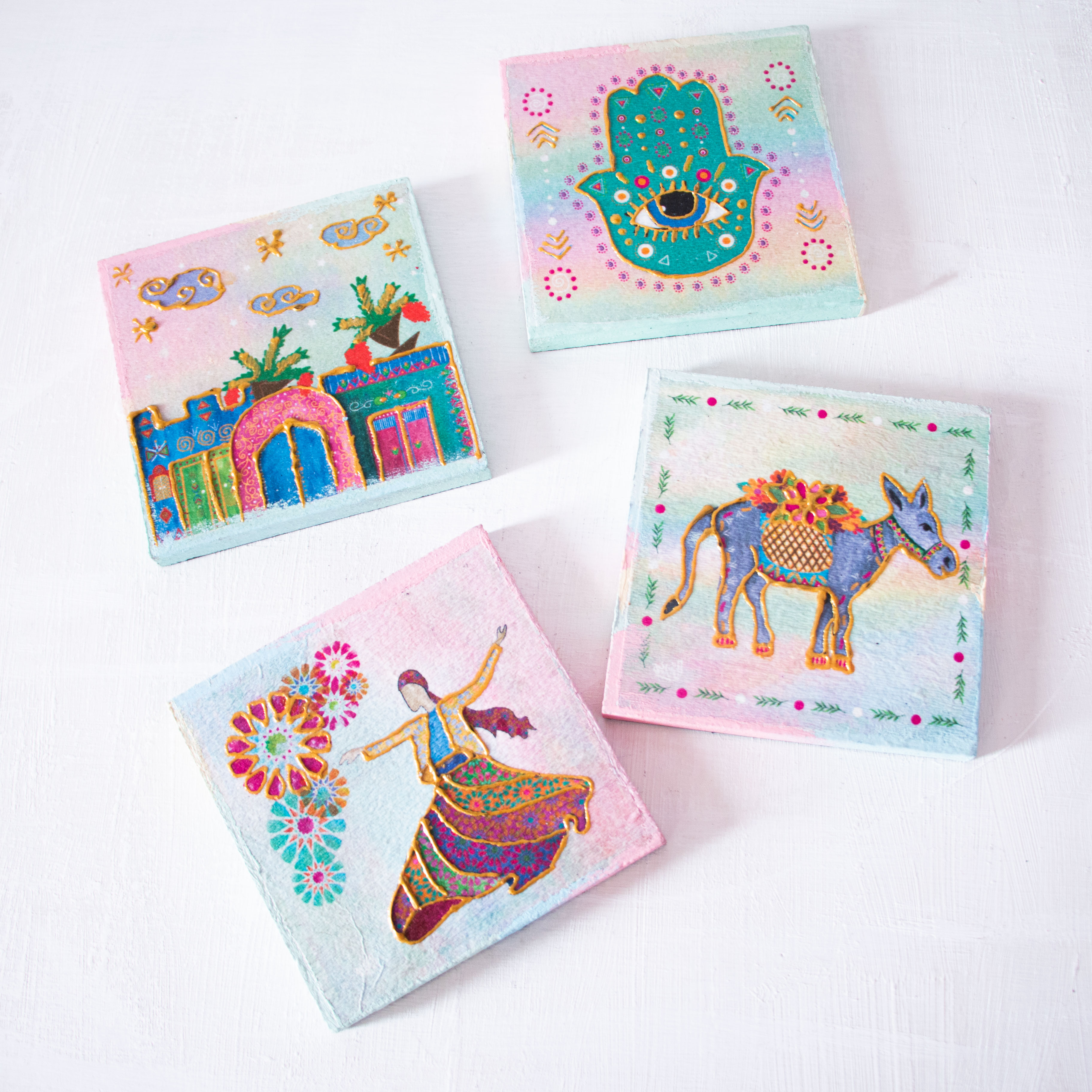 Charm of Egypt 4 coasters  hover image