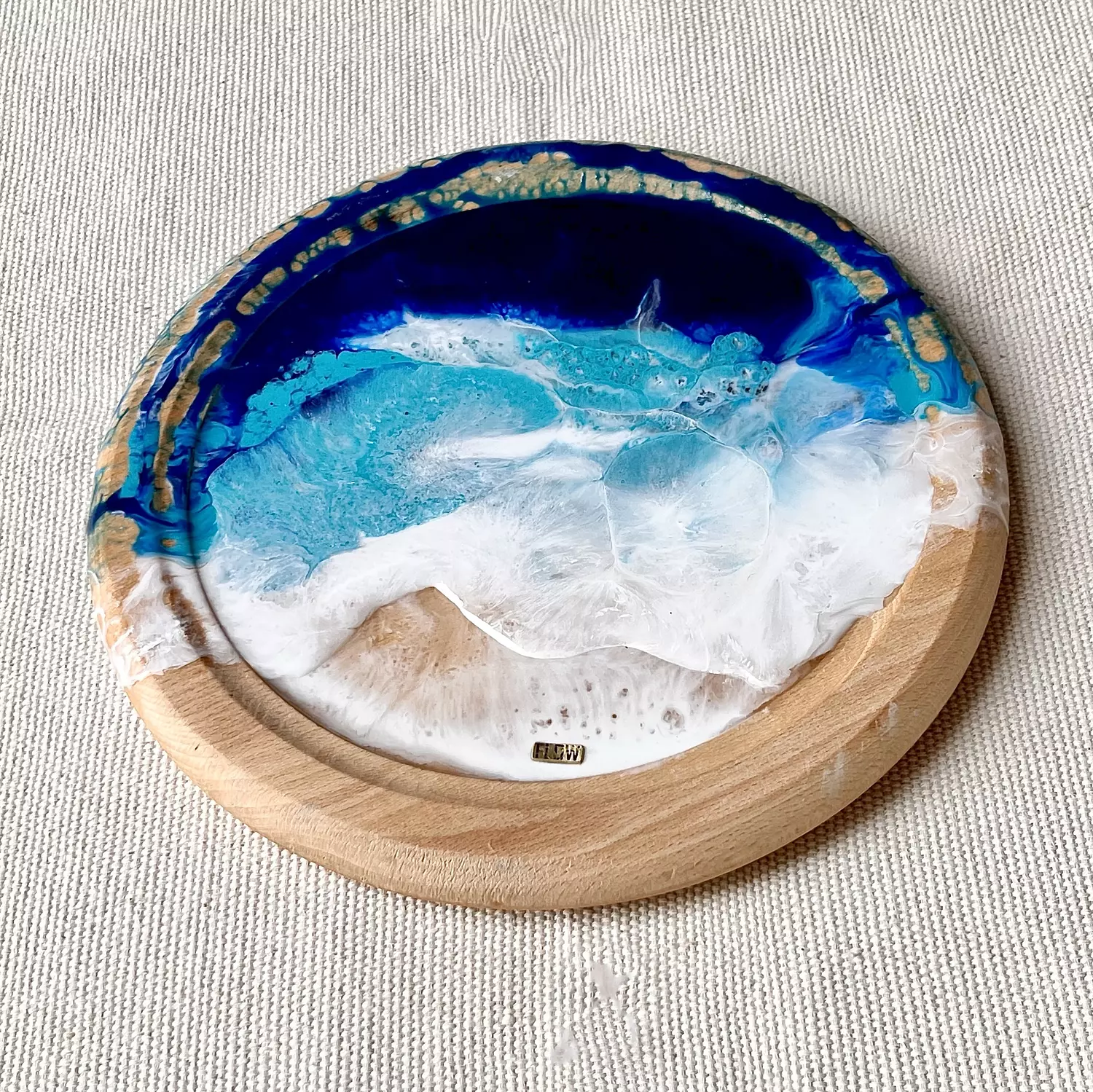 Sea Round wood Platter 3