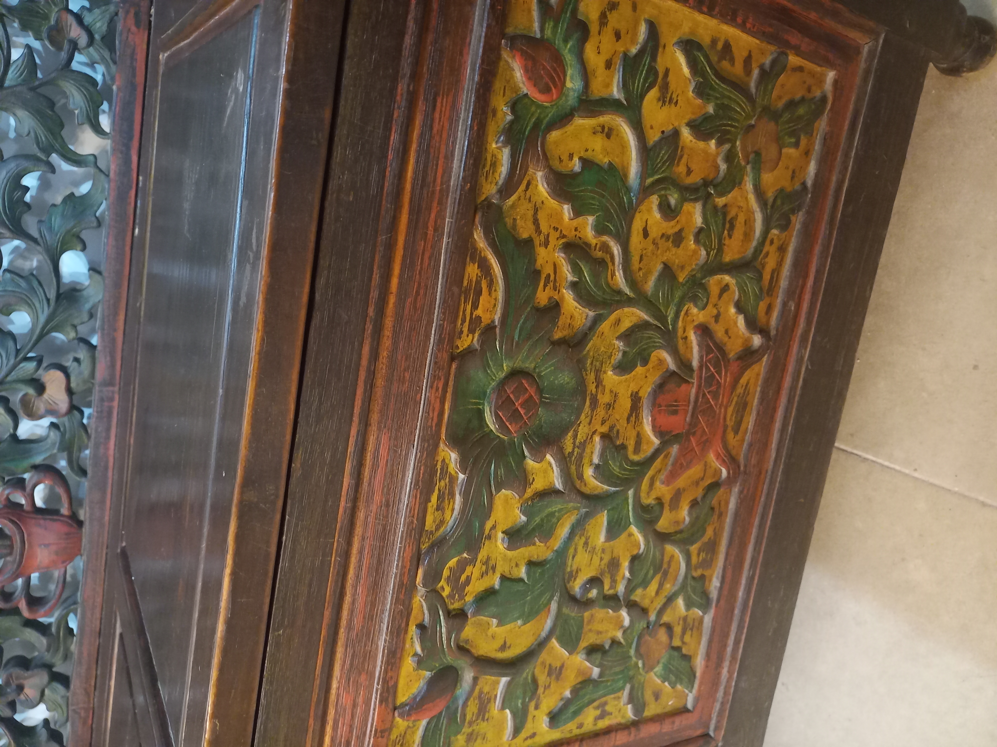 Vintage Asian Storage Bench 2