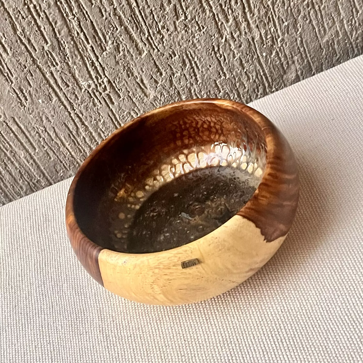 Golden Brown Wood Bowl 3