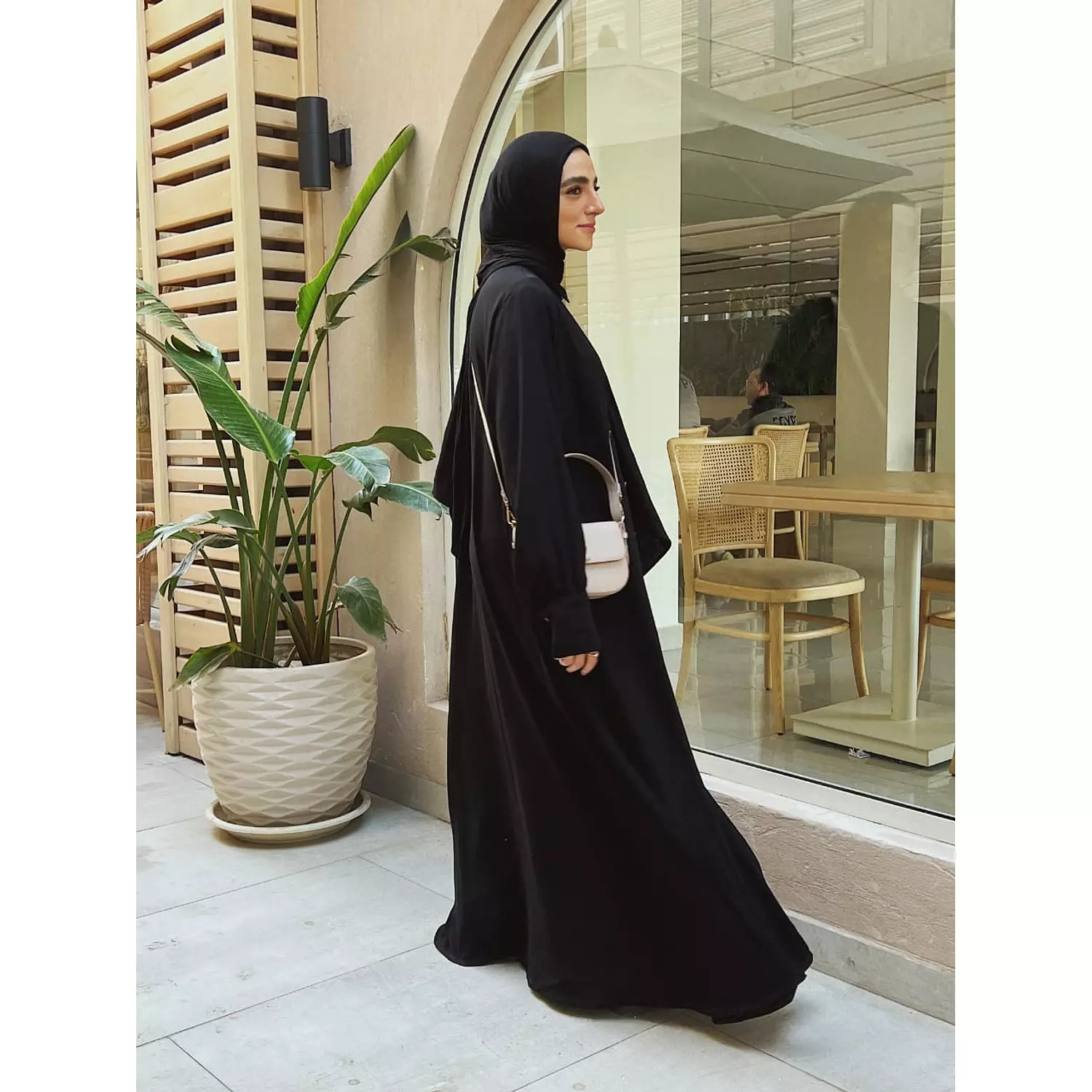 golden buttons abaya shirt dress 4