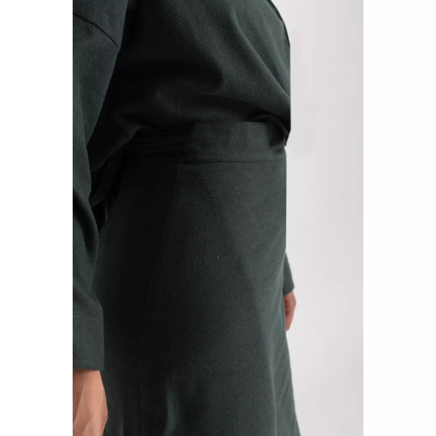 The Maya wrapped skirt - dark green 7