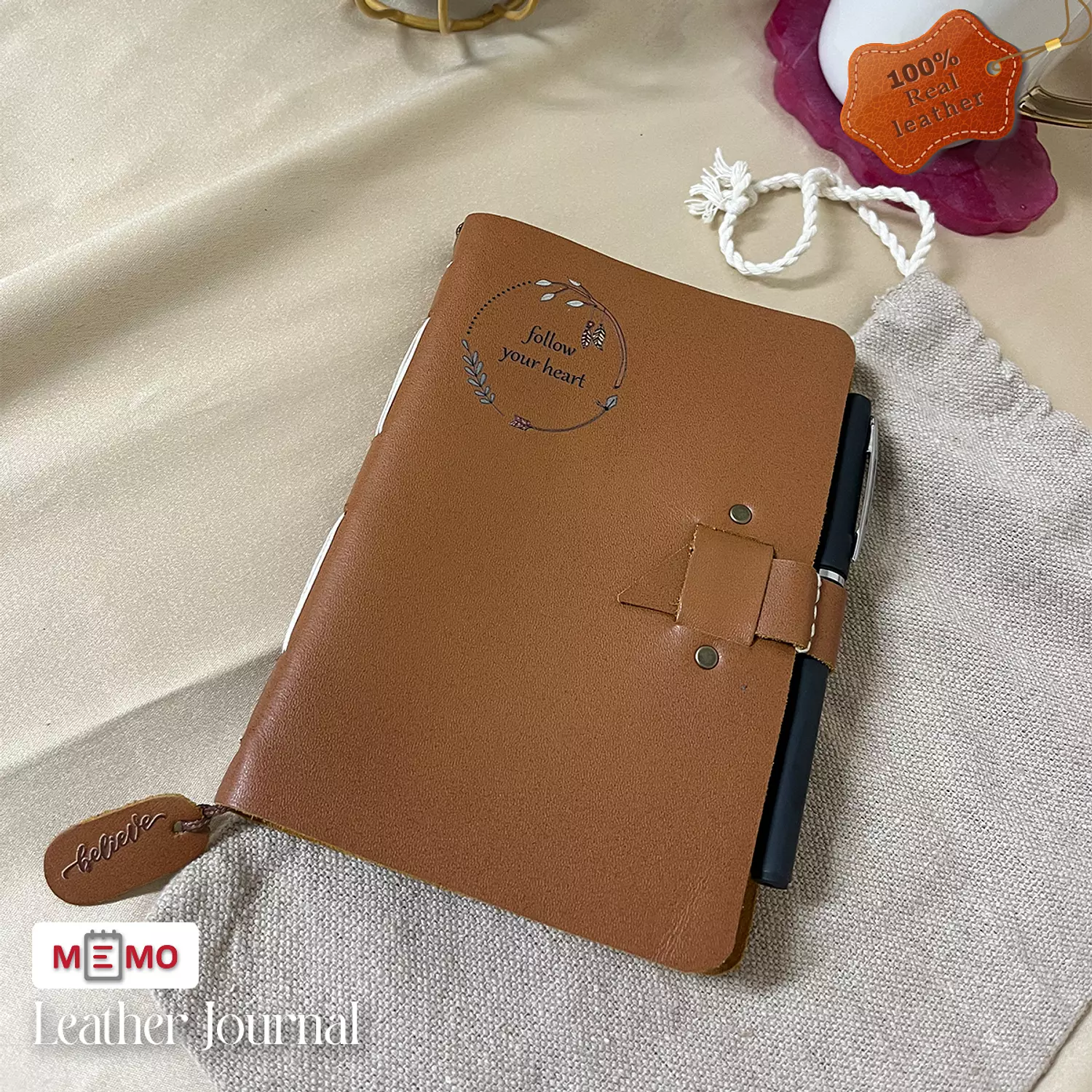 Memo Leather Journal (Real leather) 20