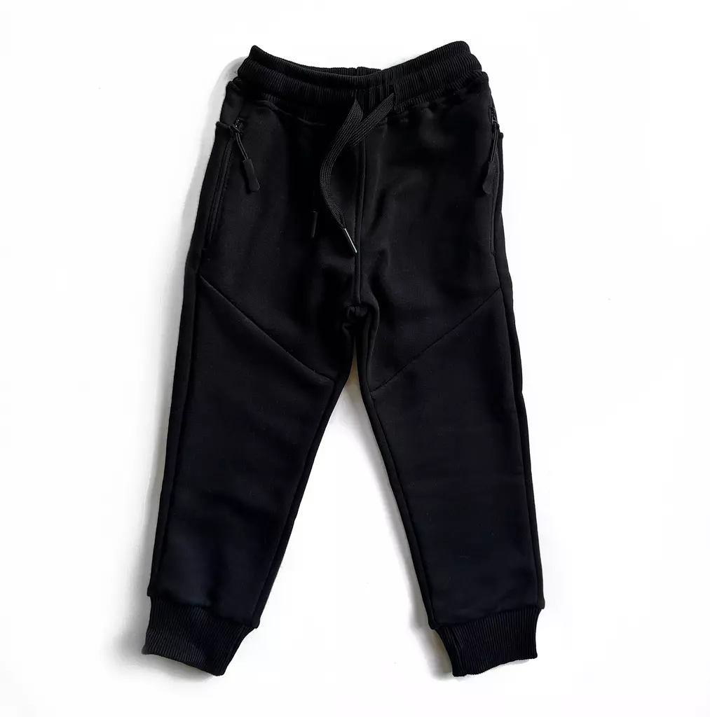 Black Cotton Joggers 