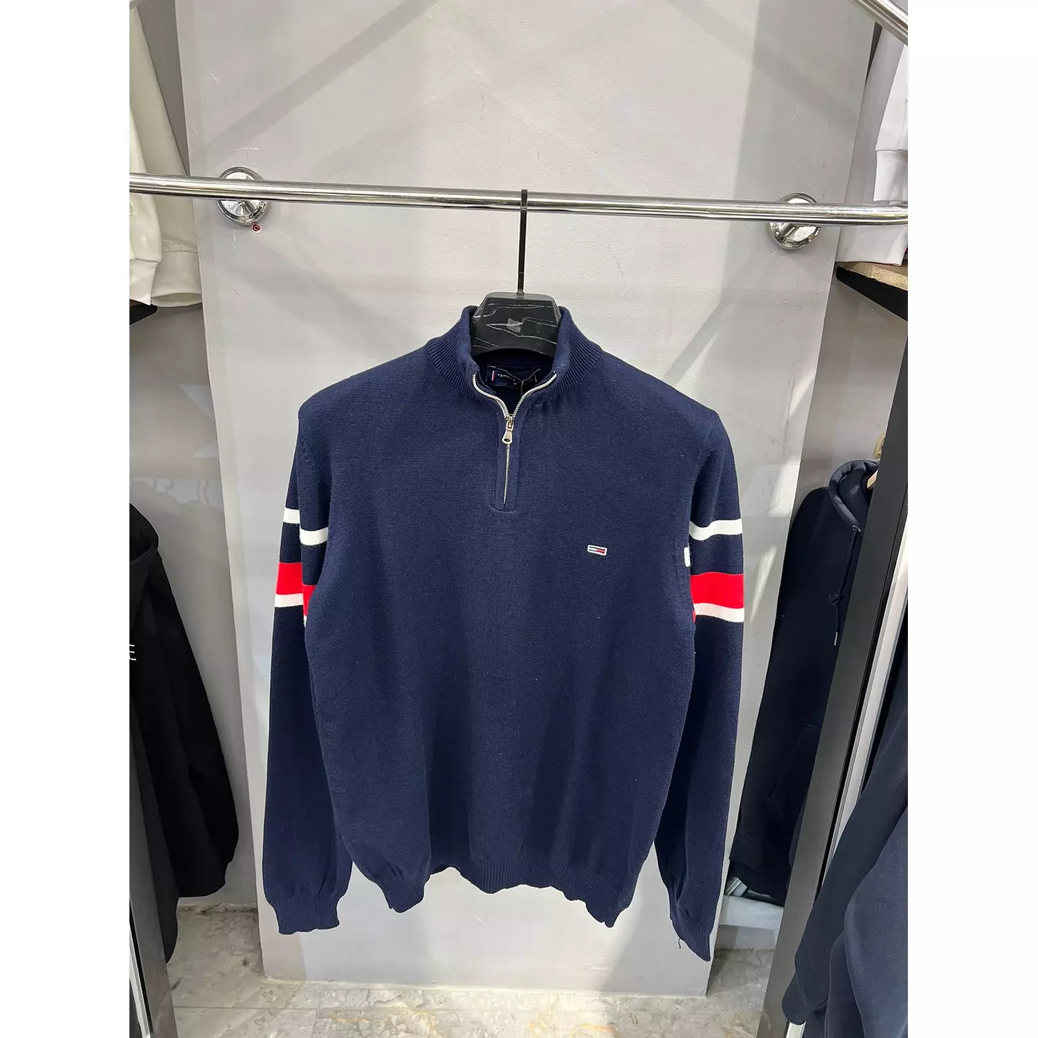 TOMMY HILFIGER PULLOVER WITH QUARTER ZIPPER hover image