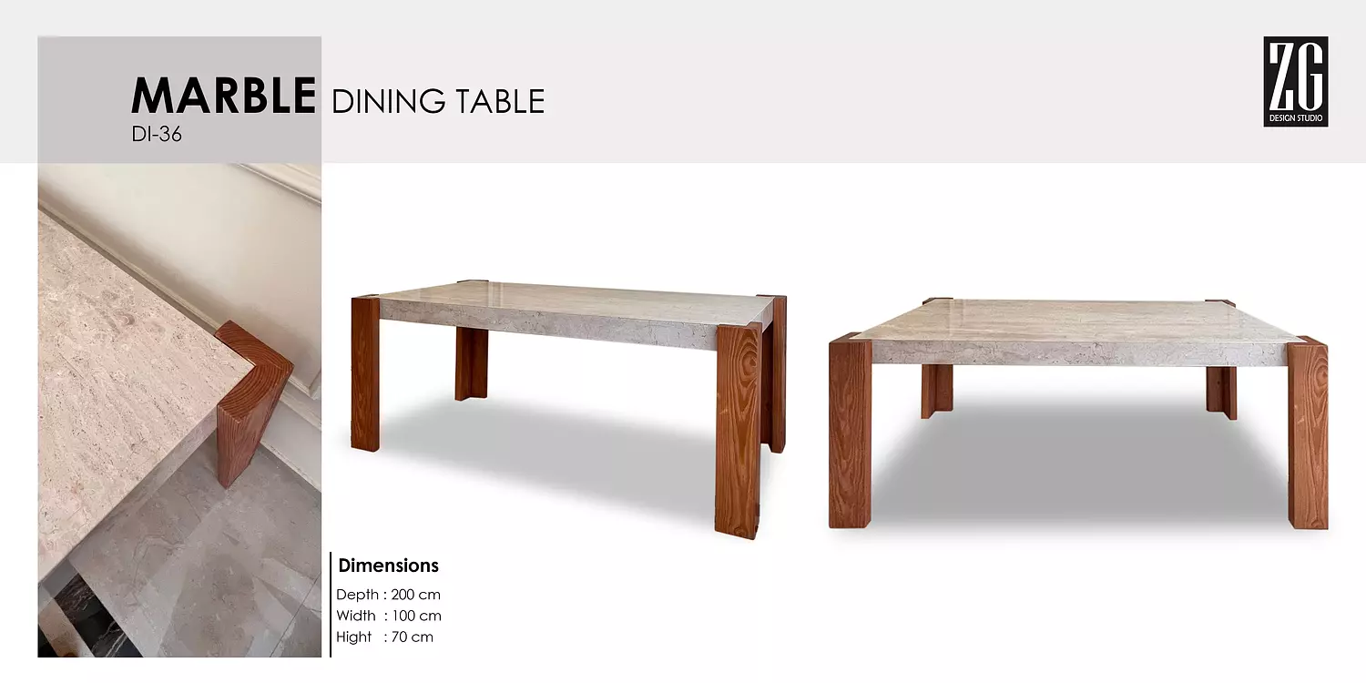 MARBLE DINNING TABLE 2