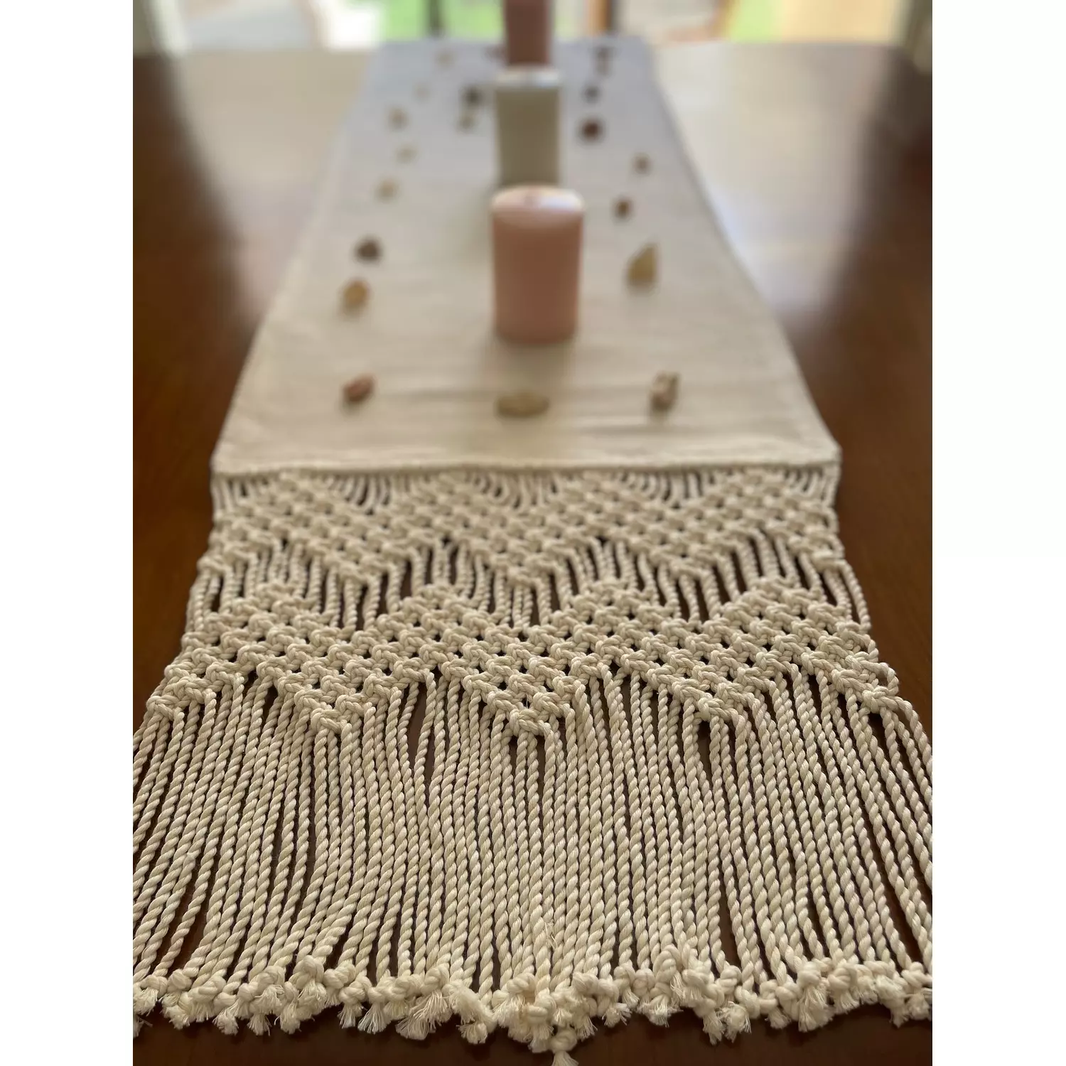 Cotton Macrame Waves Runner 0